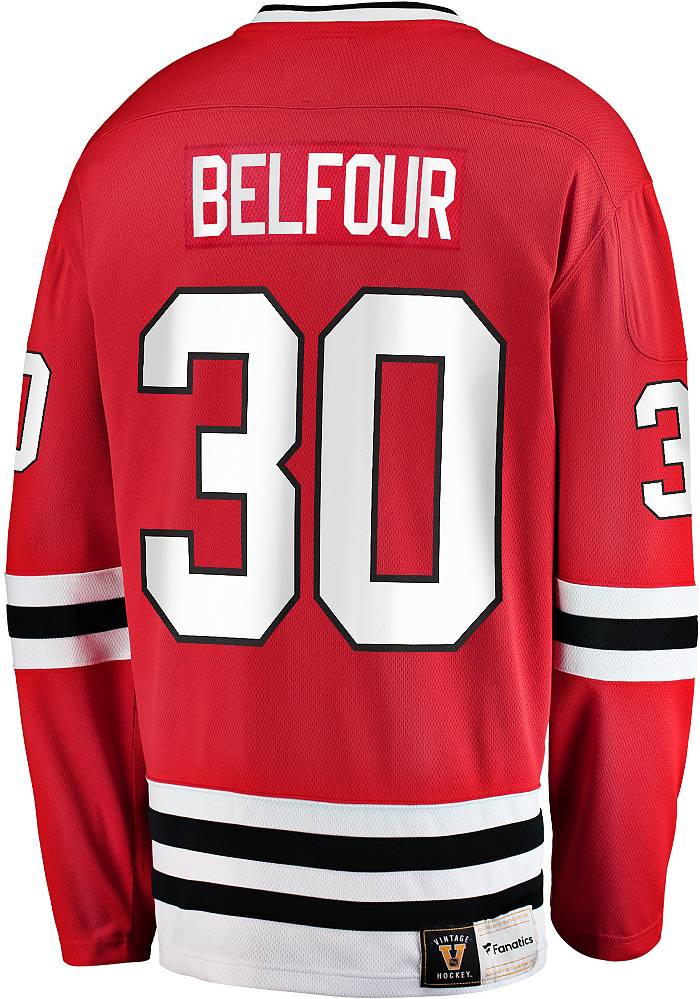 NHL Chicago Blackhawks Ed Belfour #30 Breakaway Vintage Jersey