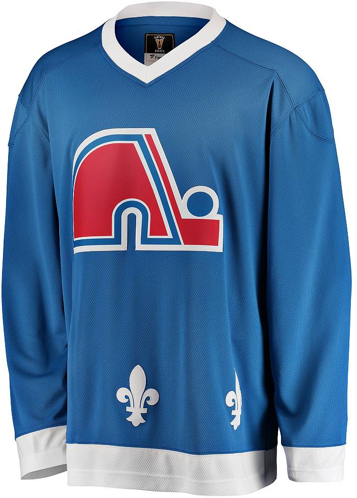 Quebec Nordiques Vintage Throwback Blue Jersey