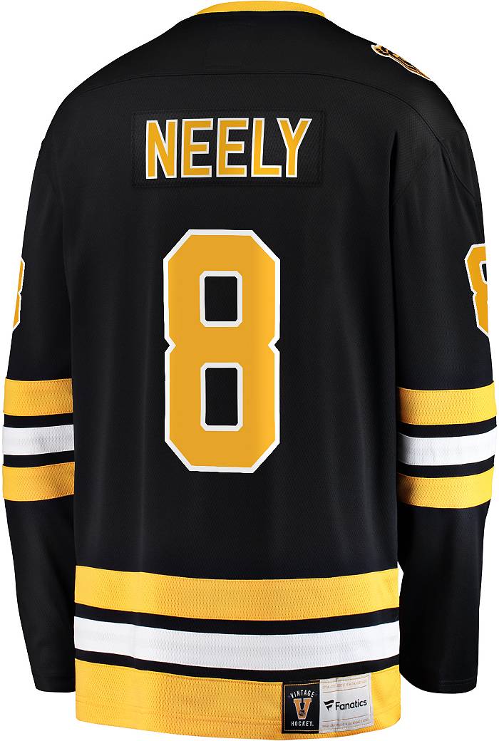 Men Boston Bruins 8 Cam Neely Black Home Authentic Stitched Jersey