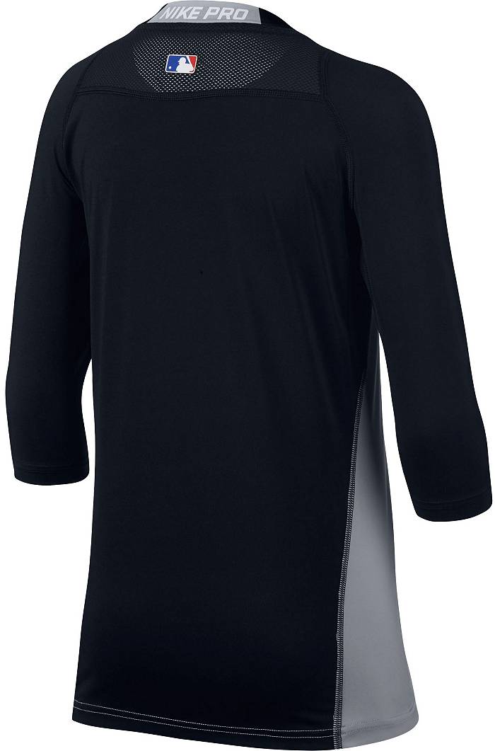 Men's Nike White/Orange Clemson Tigers Baseball Performance Raglan  3/4-Sleeve T-Shirt