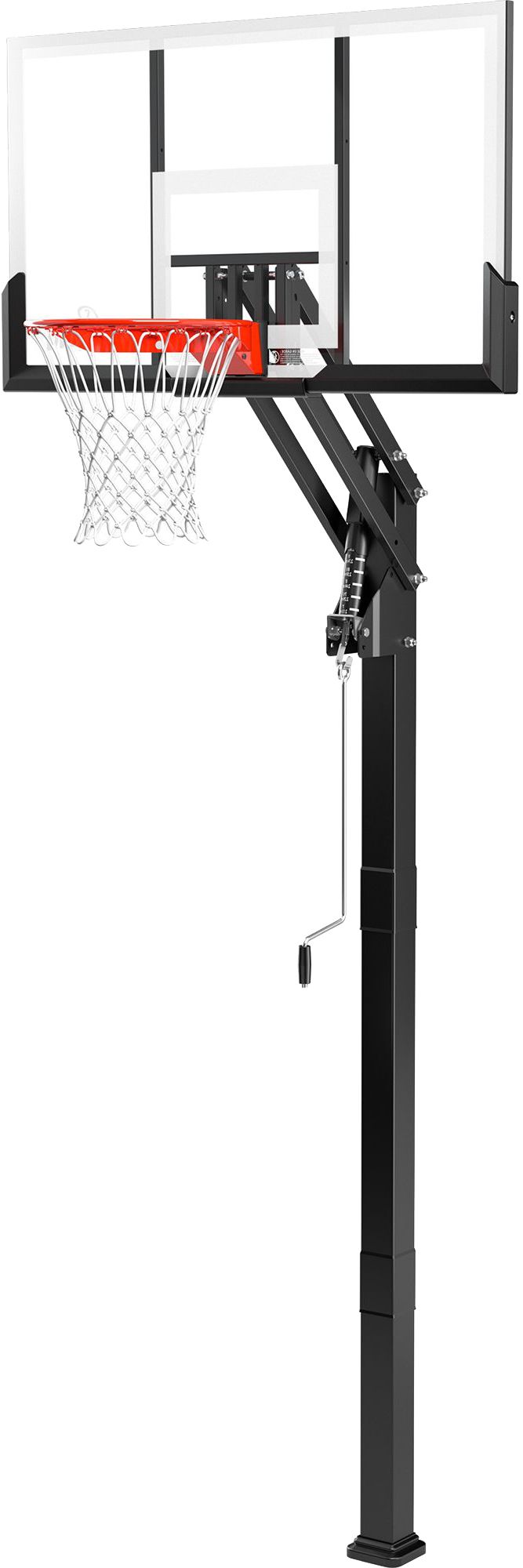 Spalding 60" Tempered Glass U-Turn In-Ground Basketball Hoop product image