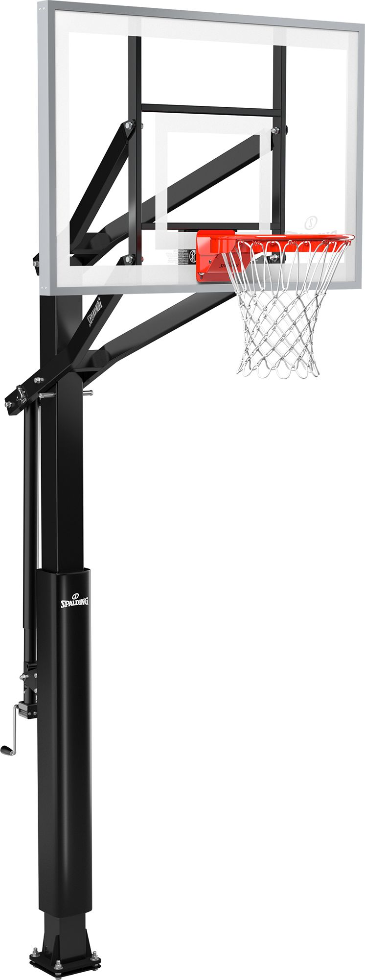 Spalding 54" Tempered Glass 888 Series In-Ground Basketball Hoop product image