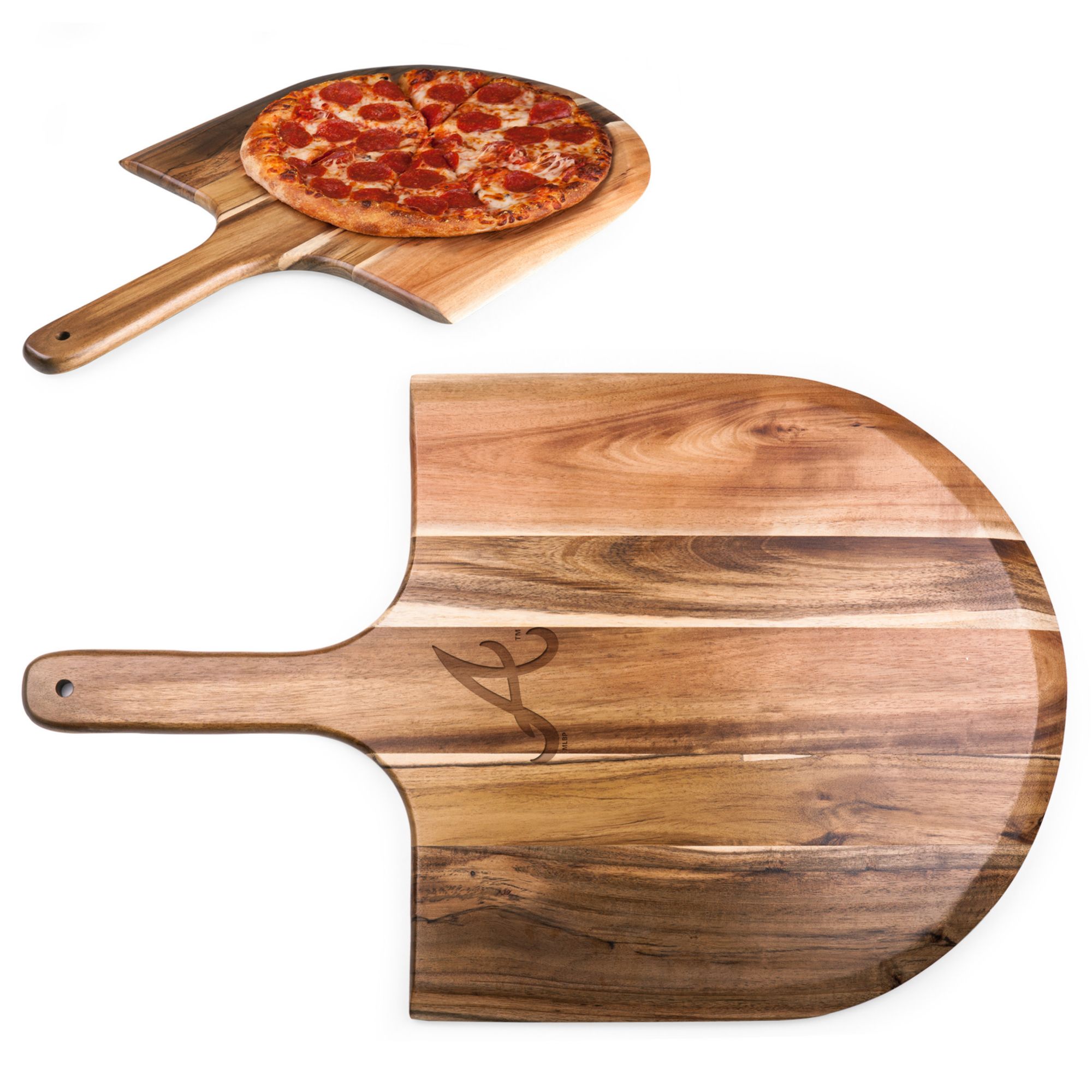 Picnic Time Atlanta Braves Pizza Peel Serving Paddle product image