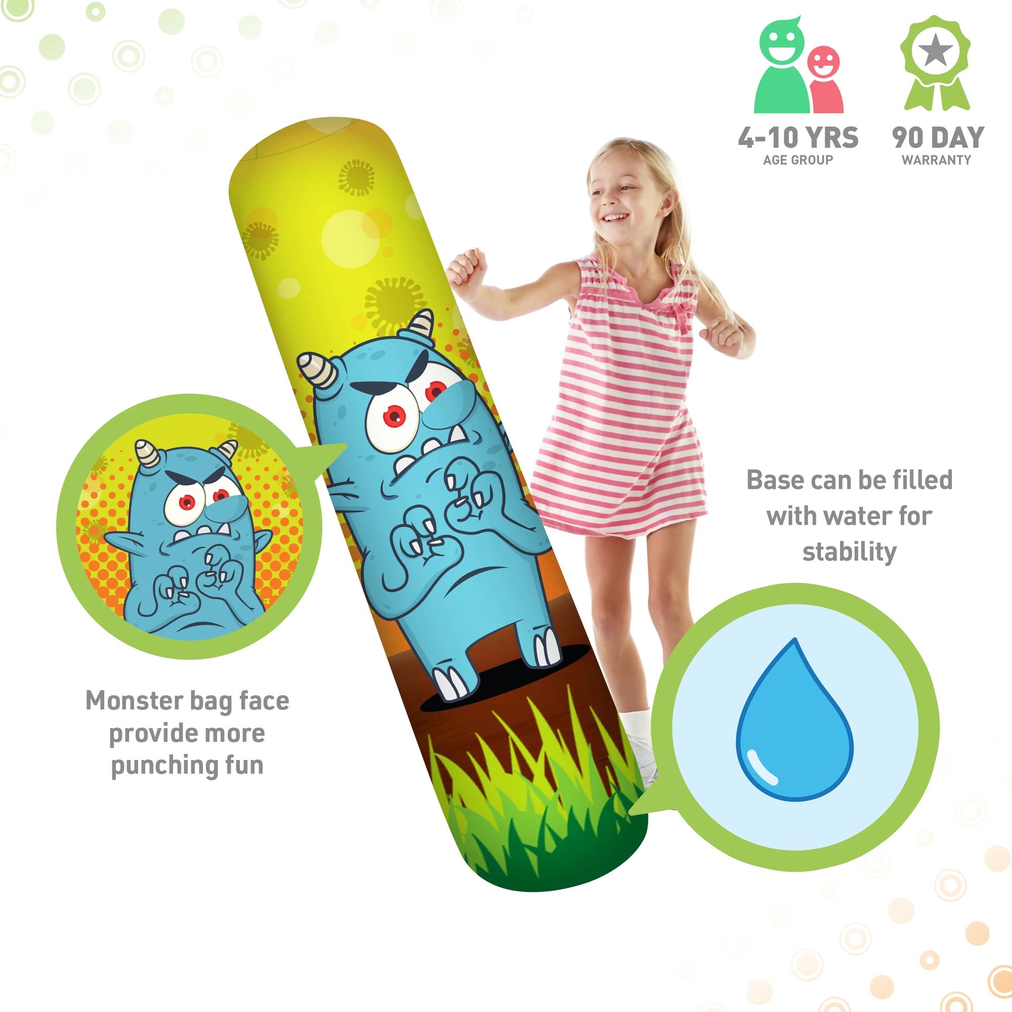 Pure Boxing Youth Monster Mash Inflatable Punching Bag product image