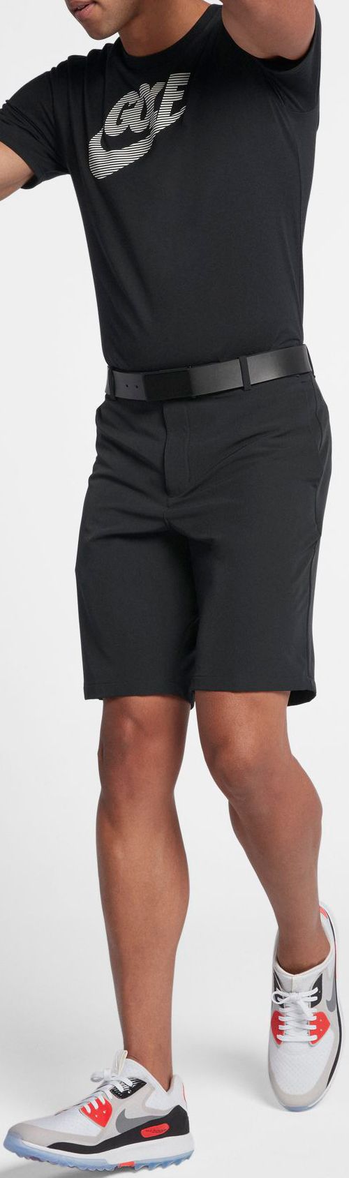 skinny fit golf shorts