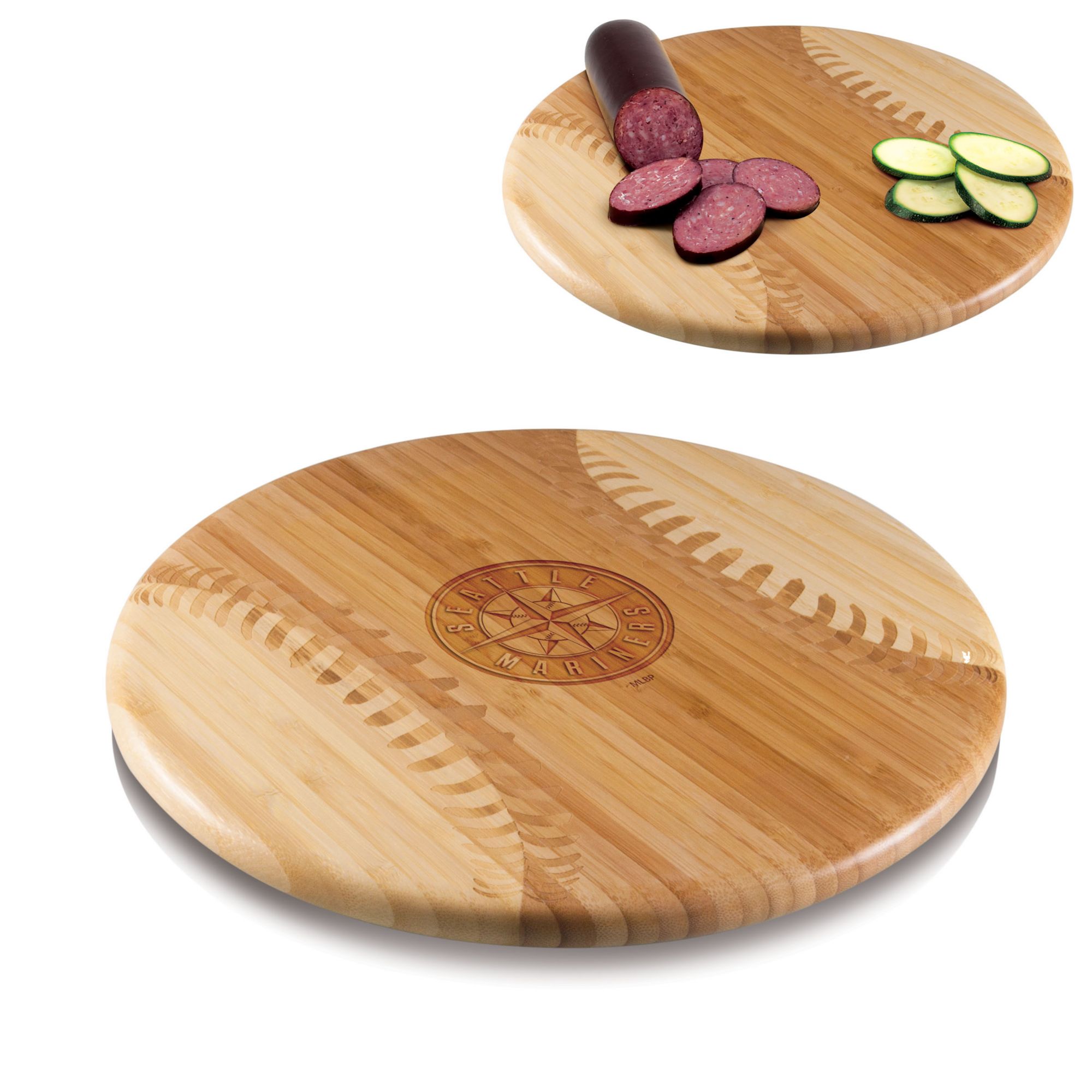 Picnic Time Seattle Mariners Baseball Serving and Cutting Board product image