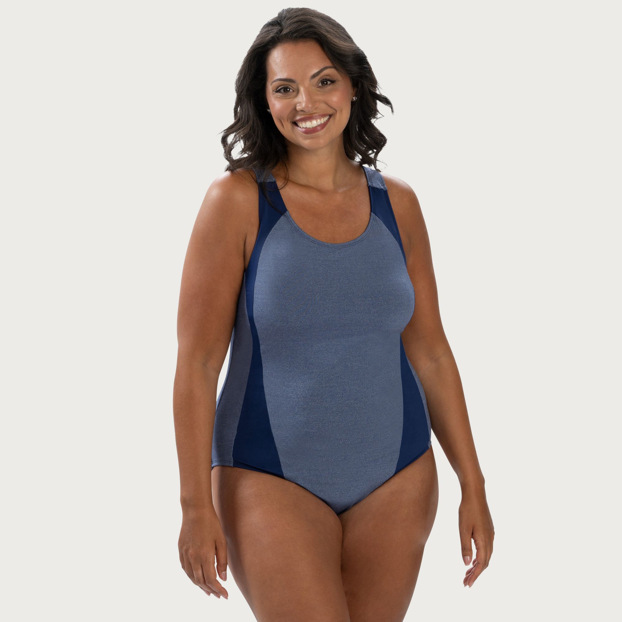 Dolfin Women's Aquashape Heathered One Piece Swimsuit product image