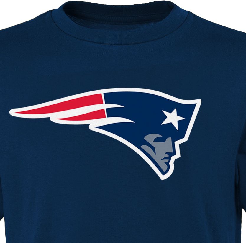 NFL Team Apparel Youth New England Patriots Logo Navy T-Shirt product image