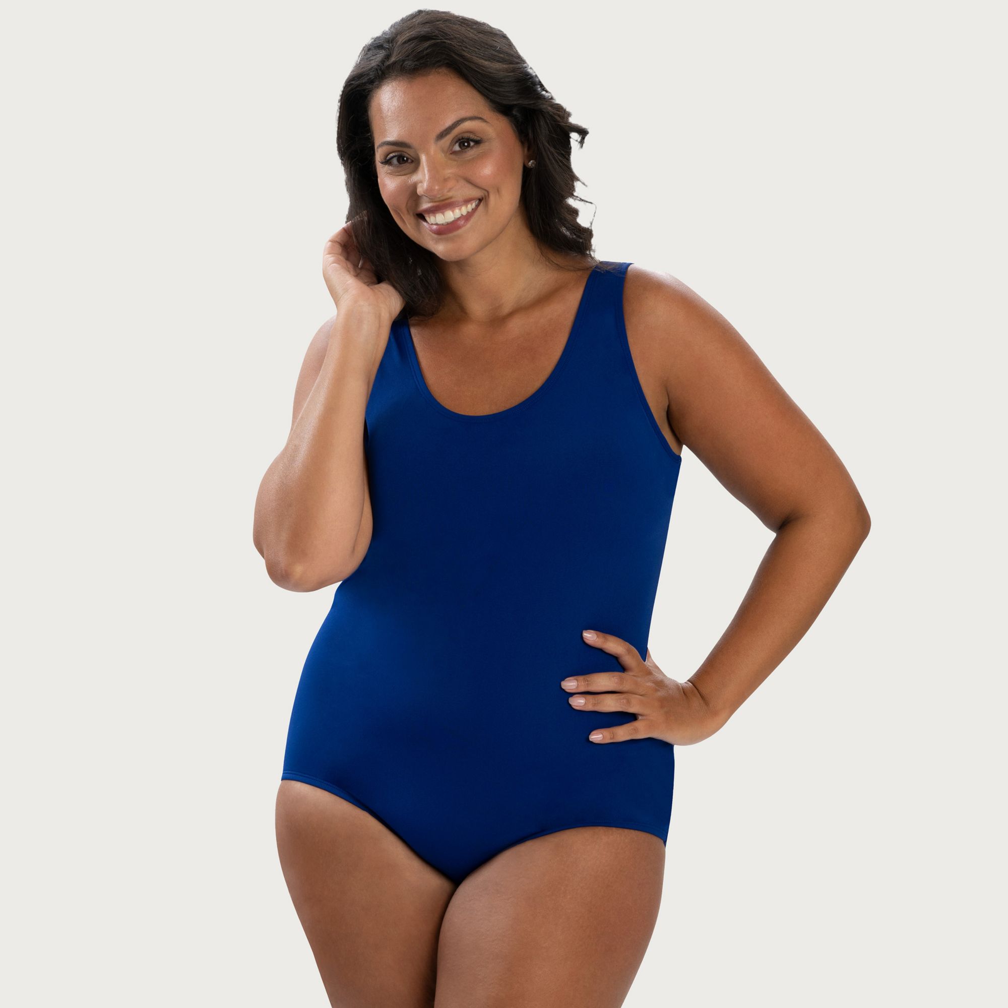 Dolfin Women's Aquashape Solid Scoop One Piece Swimsuit product image