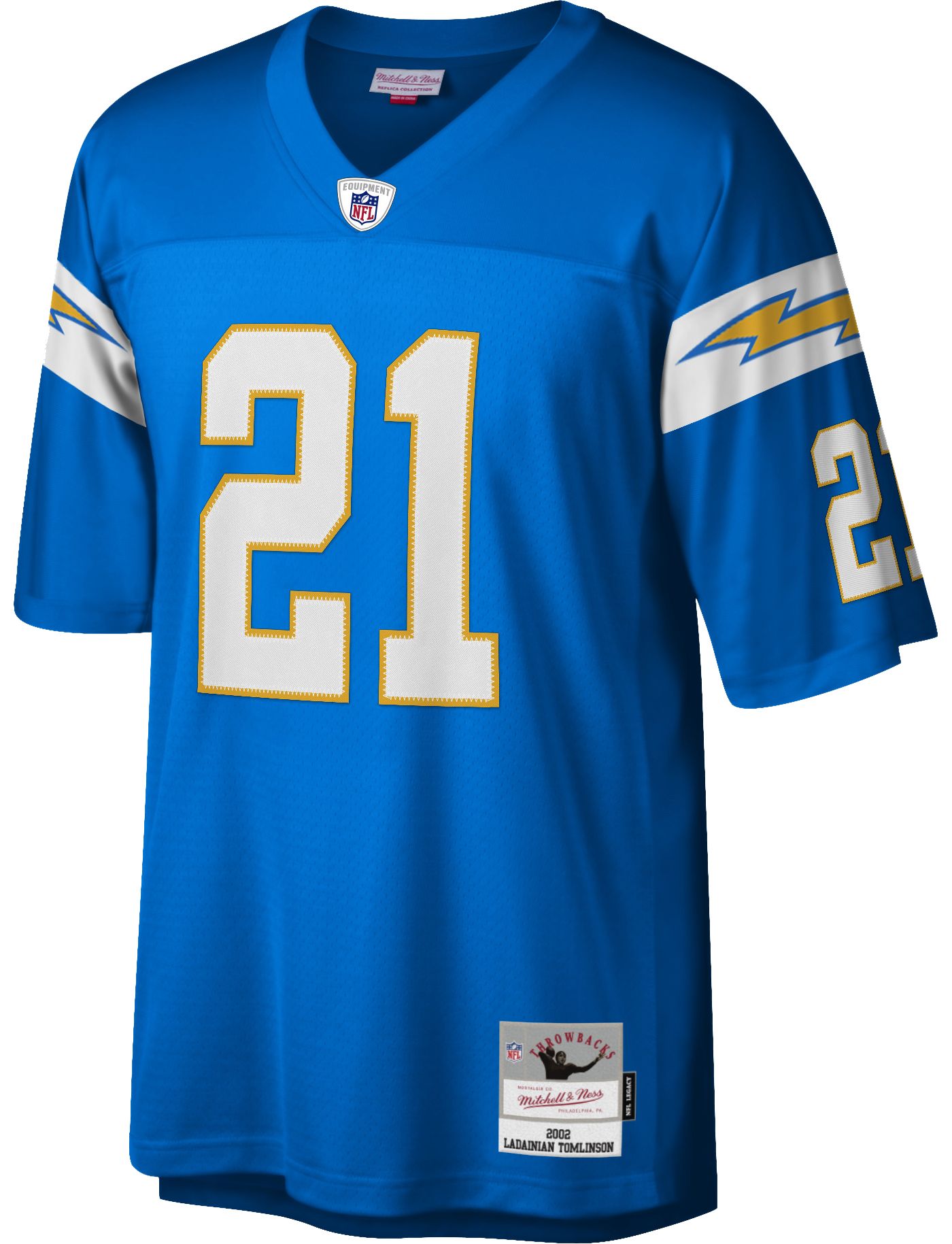 Mitchell Ness Men s Los Angeles Chargers LaDainian Tomlinson 21 Blue 2009 Throwback Jersey Dick s Sporting Goods