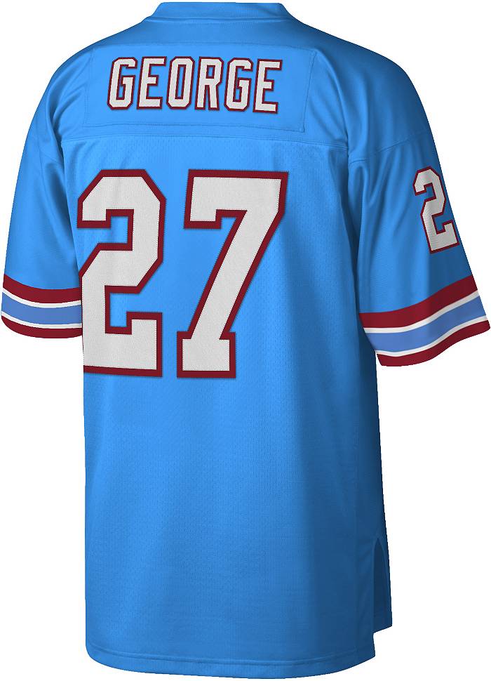 Vintage Tennessee Titans Eddie George 27 Jersey T Shirt USA Sport Club Size  Large NFL Football Houston Oilers