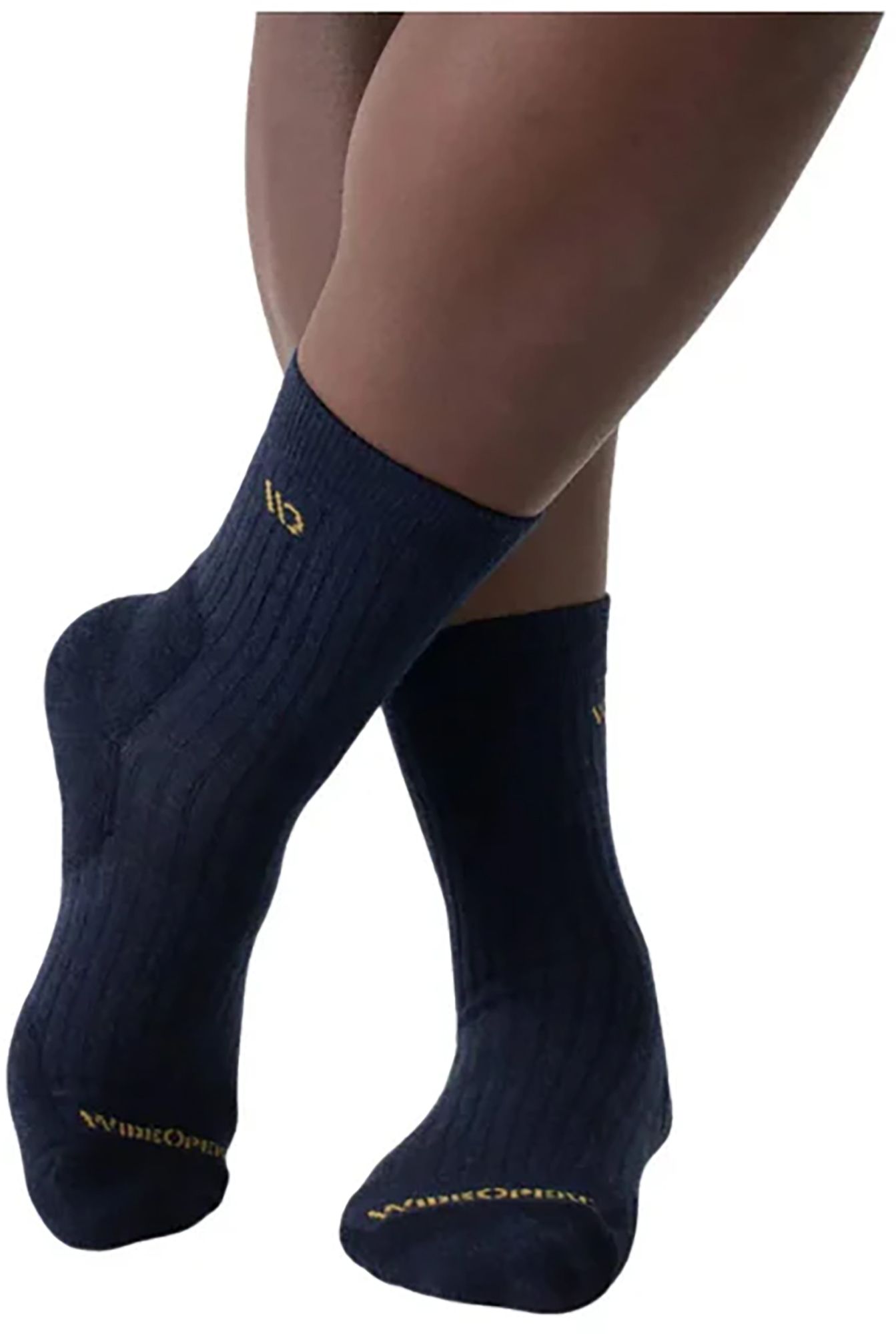 Wide Open Men's Solid Cushioned Micro Crew Socks product image