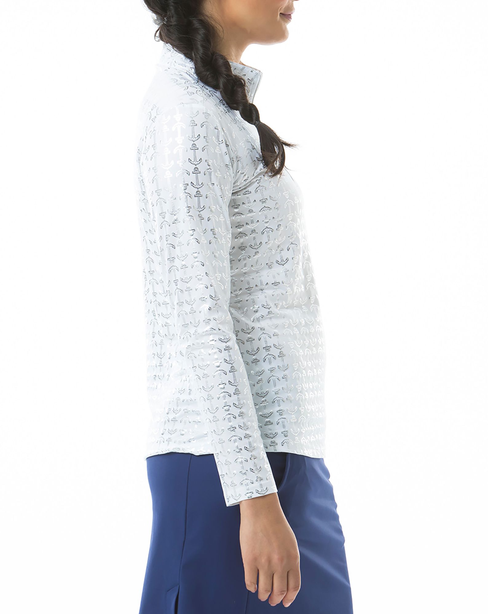 SanSoleil Women's Solshine Foil Print 1/4 Zip Golf Top product image