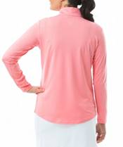 San Soleil Women's Solshine Solid Mock Neck Long Sleeve Golf Shirt product image