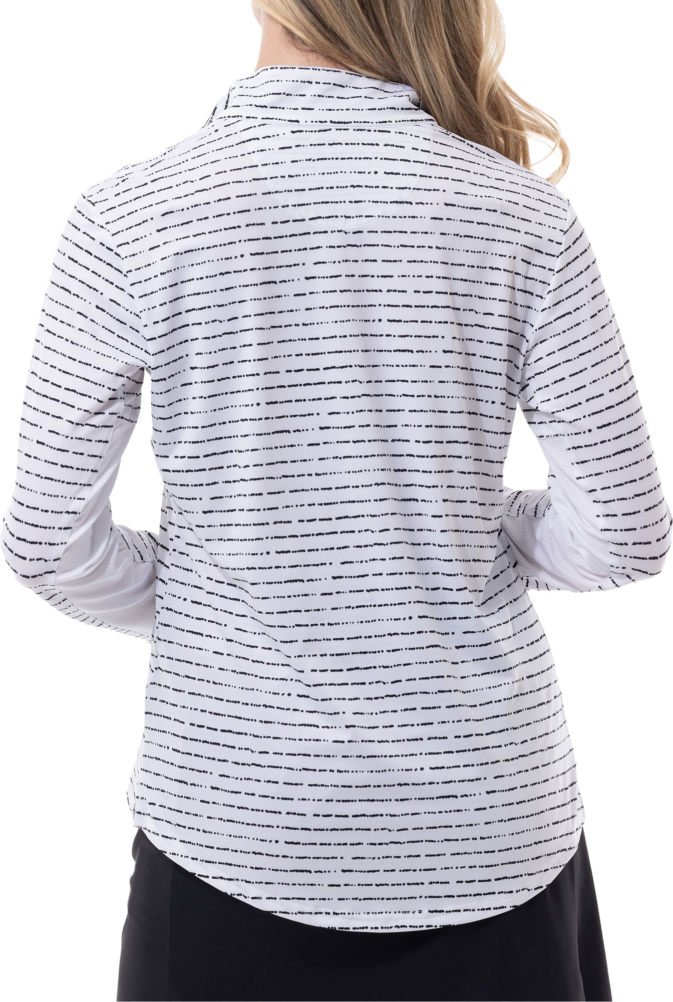 SanSoleil Women's Solshine Printed 1/4 Zip Long Sleeve Golf Top product image