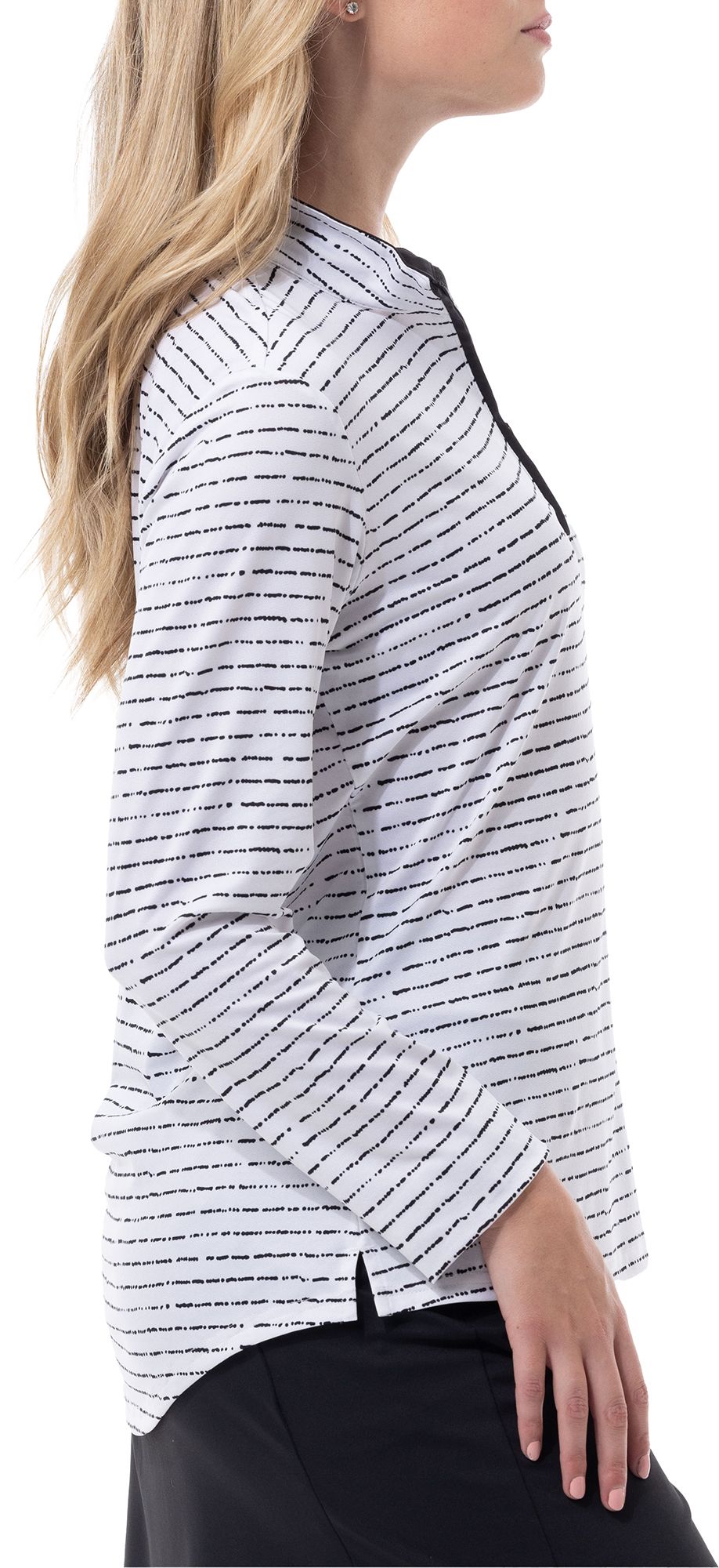 SanSoleil Women's Solshine Printed 1/4 Zip Long Sleeve Golf Top product image