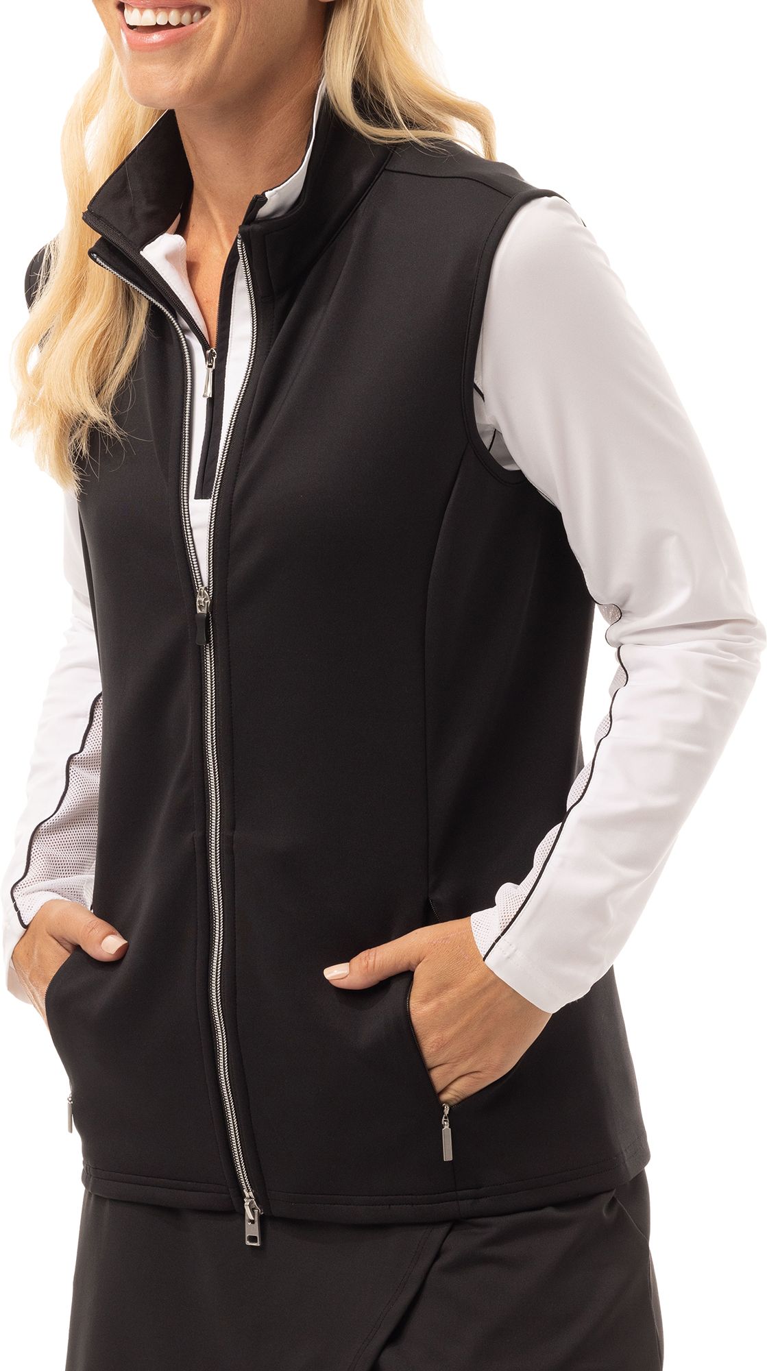 SanSoleil Women's Sol-Layer Solid Golf Vest product image