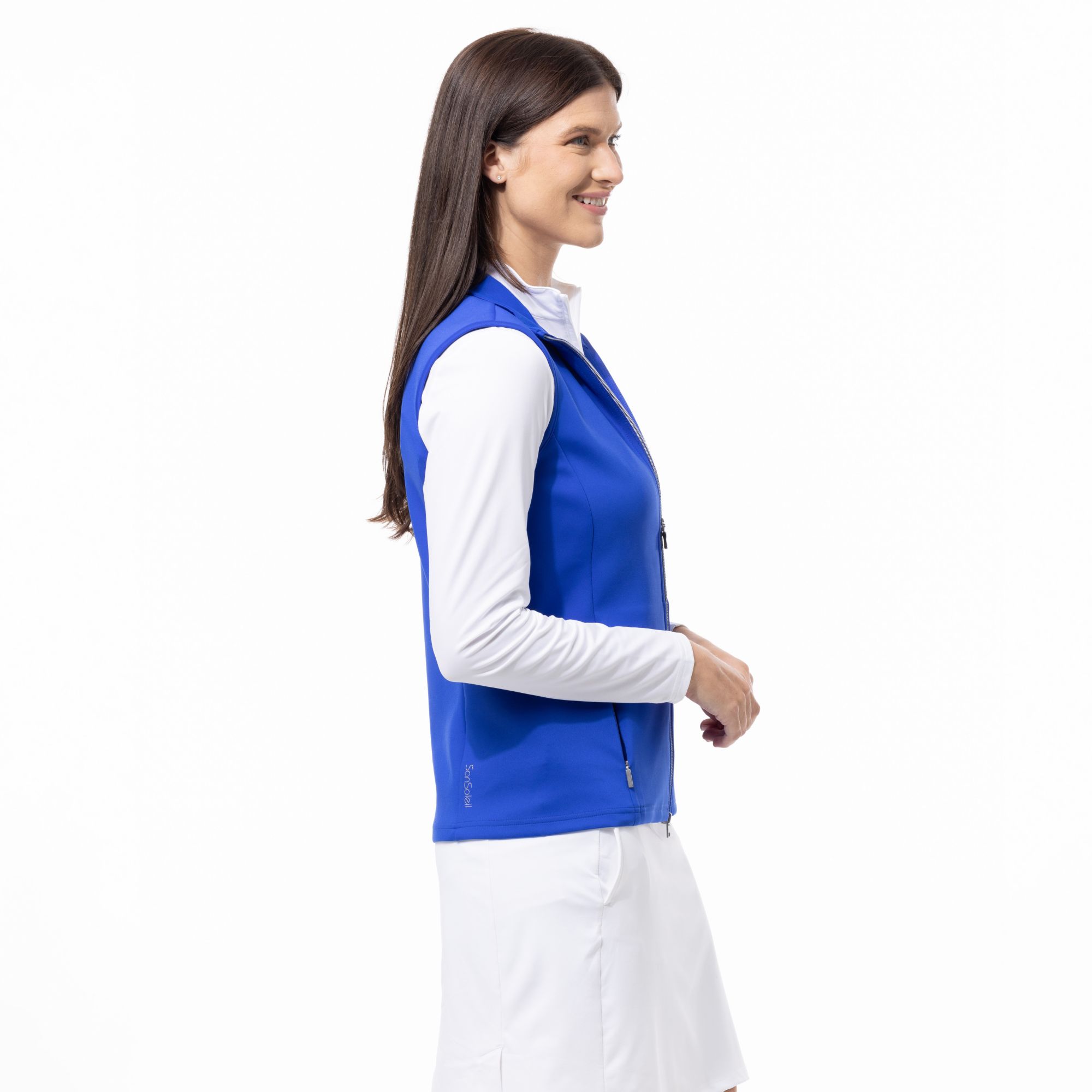 SanSoleil Women's Sol-Layer Solid Golf Vest product image