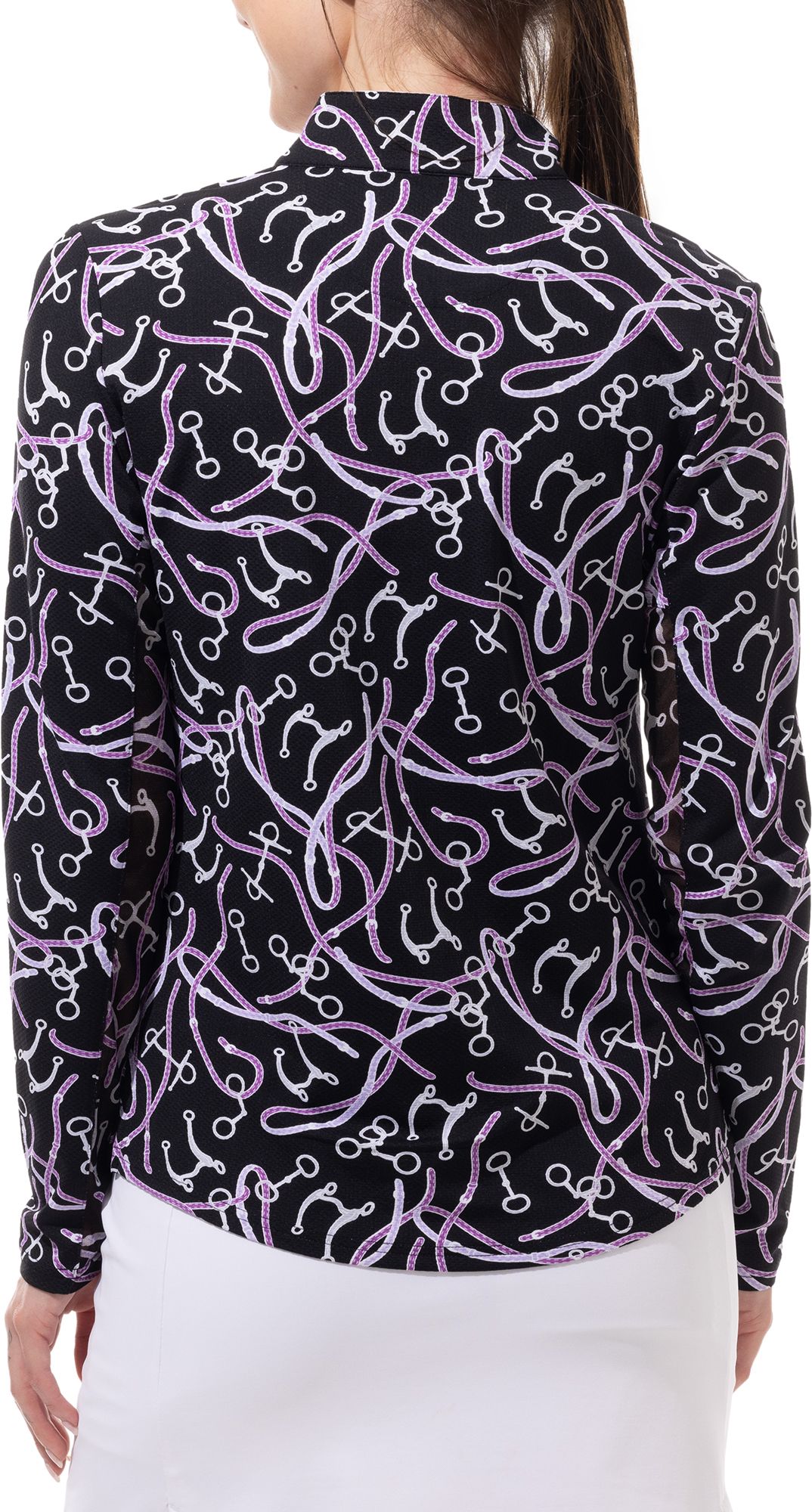 SanSoleil Women's Long Sleeve Printed Mock Neck Shirt product image