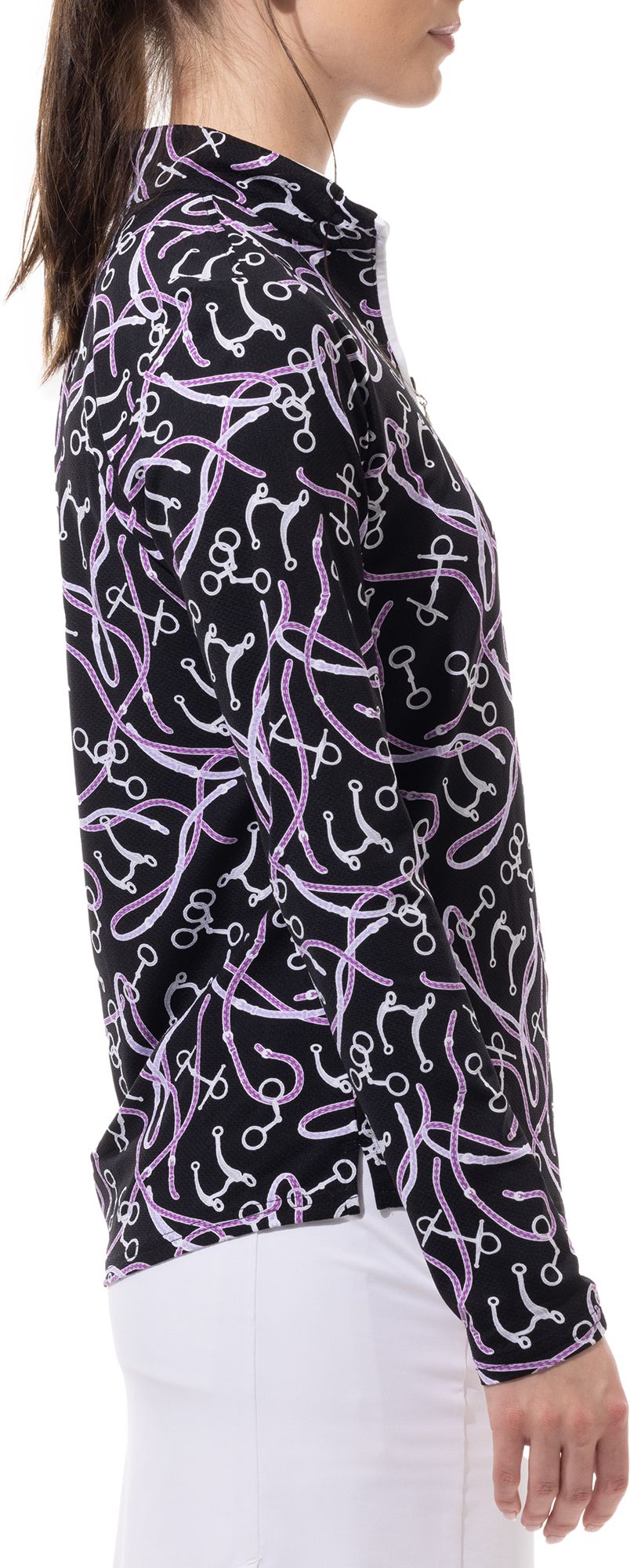 SanSoleil Women's Long Sleeve Printed Mock Neck Shirt product image