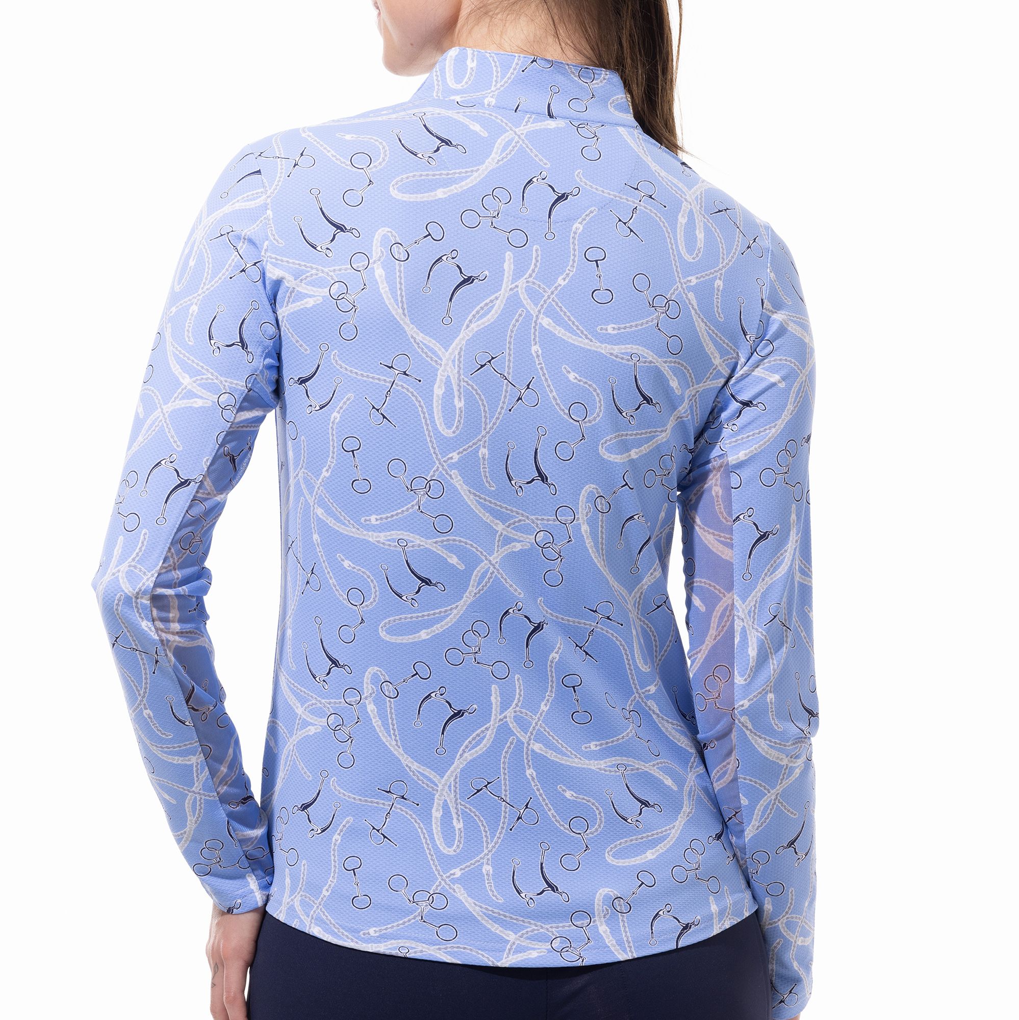 SanSoleil Women's Long Sleeve Printed Mock Neck Shirt product image