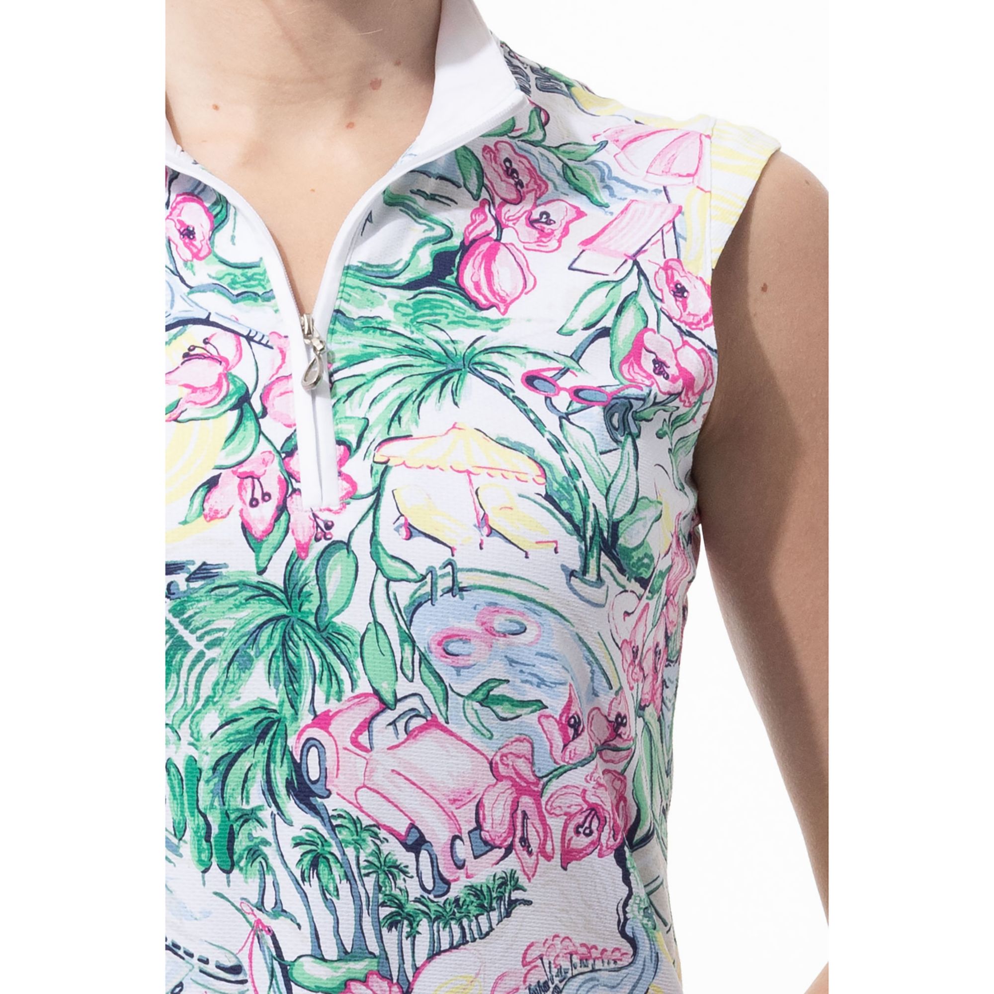 SanSoleil Women's SolTek LUX Sleeveless Mock Neck Shirt product image