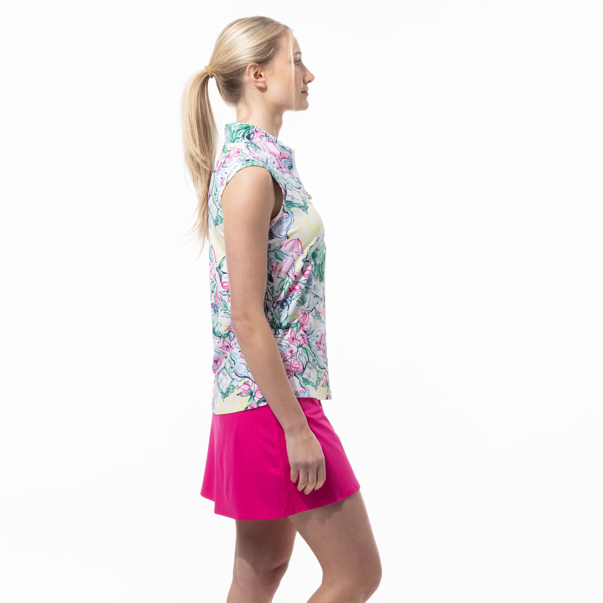 SanSoleil Women's SolTek LUX Sleeveless Mock Neck Shirt product image