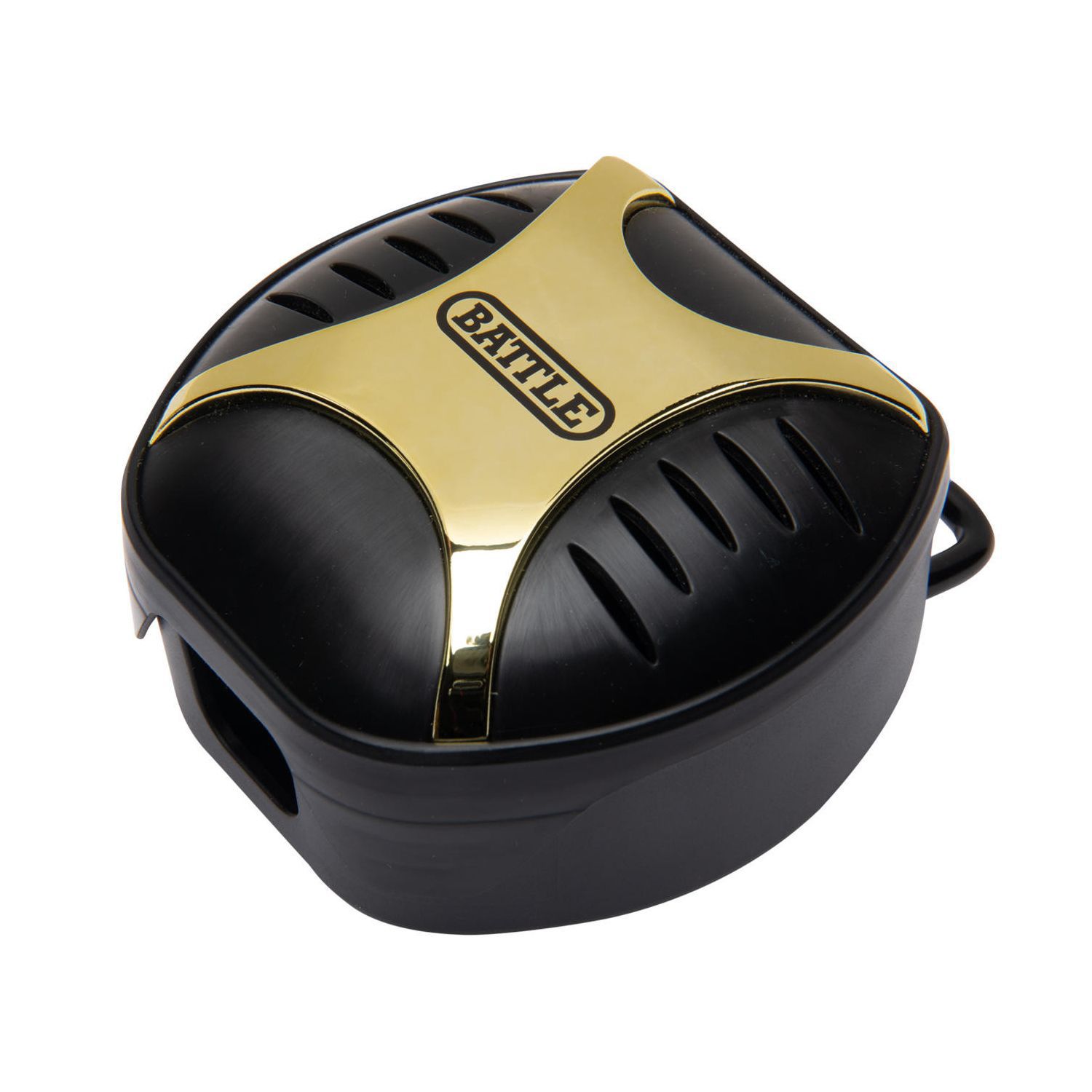 Battle Black and Gold Chrome Mouthguard Case product image