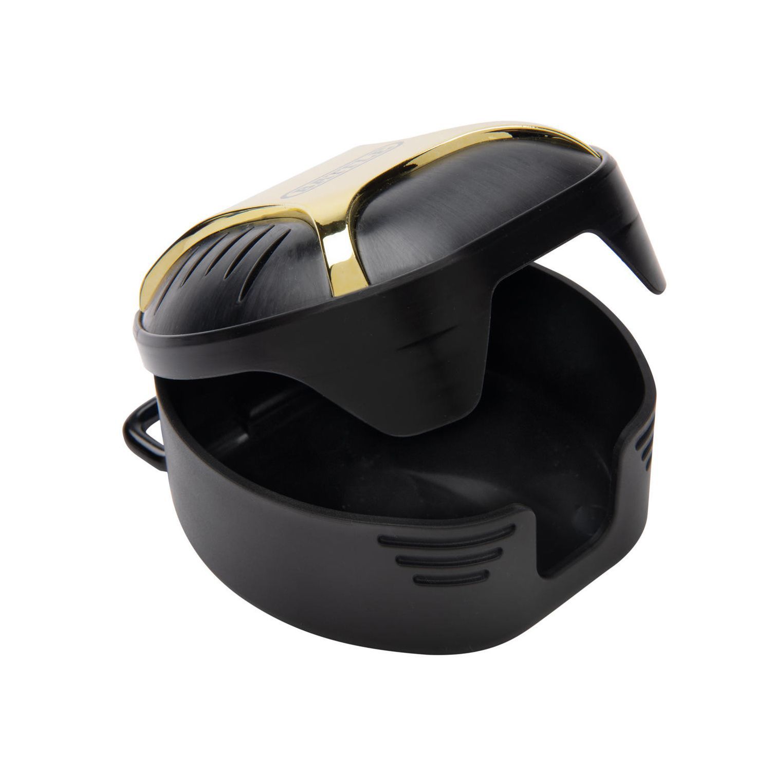 Battle Black and Gold Chrome Mouthguard Case product image