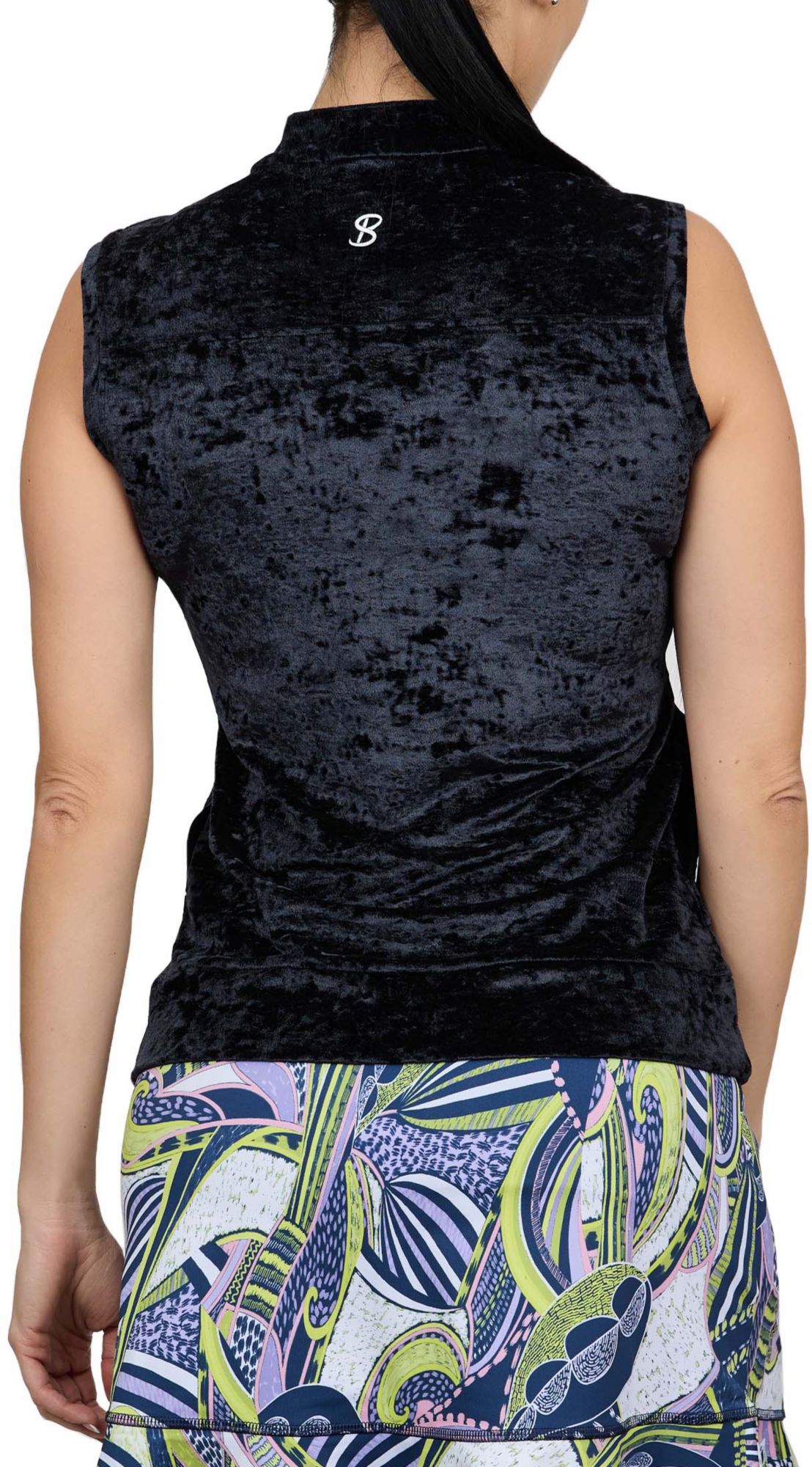 Sofibella Women's UV Staples Crushed Velvet Tennis Vest product image