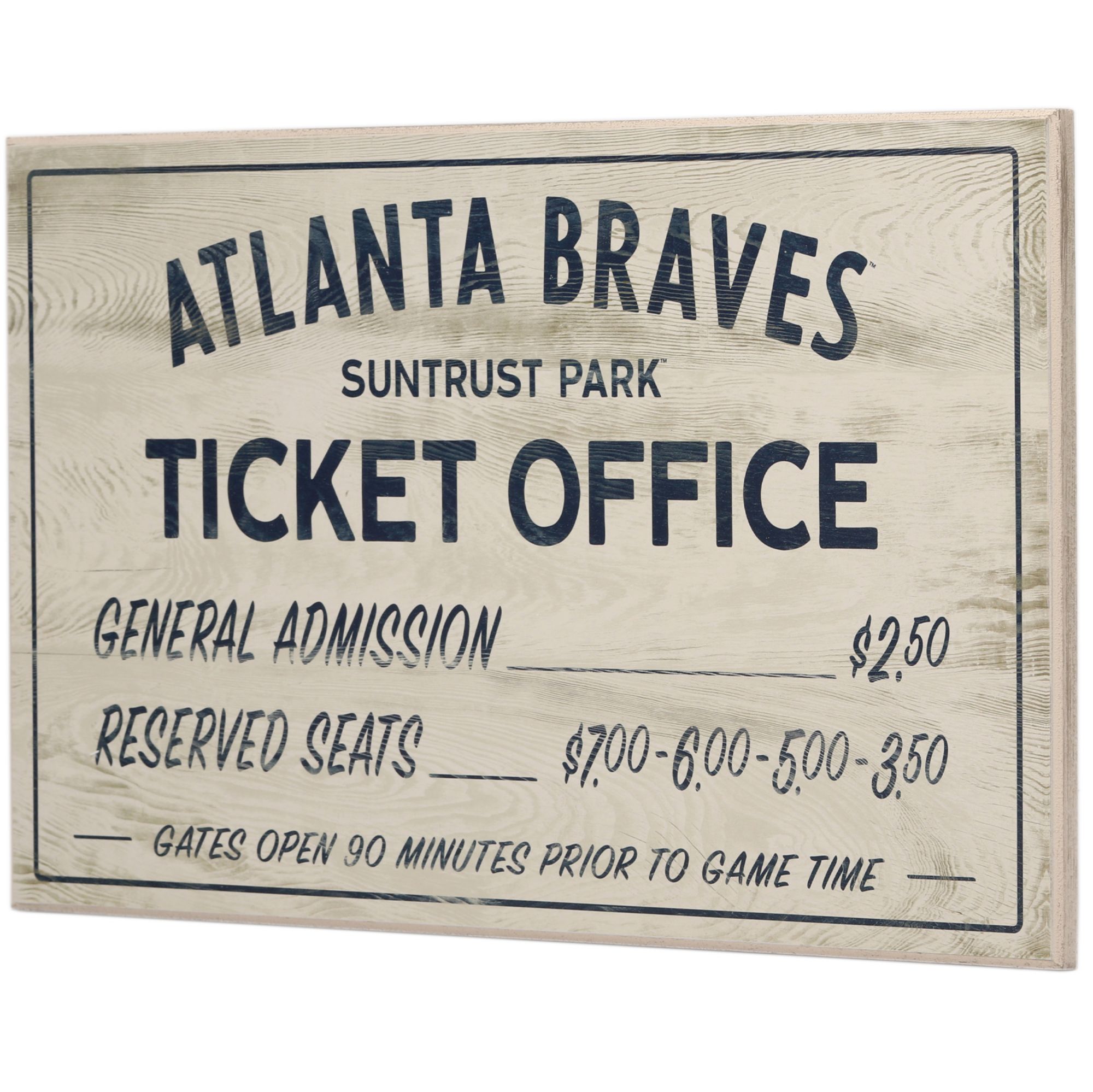 Open Road Atlanta Braves Ticket Office Sign product image