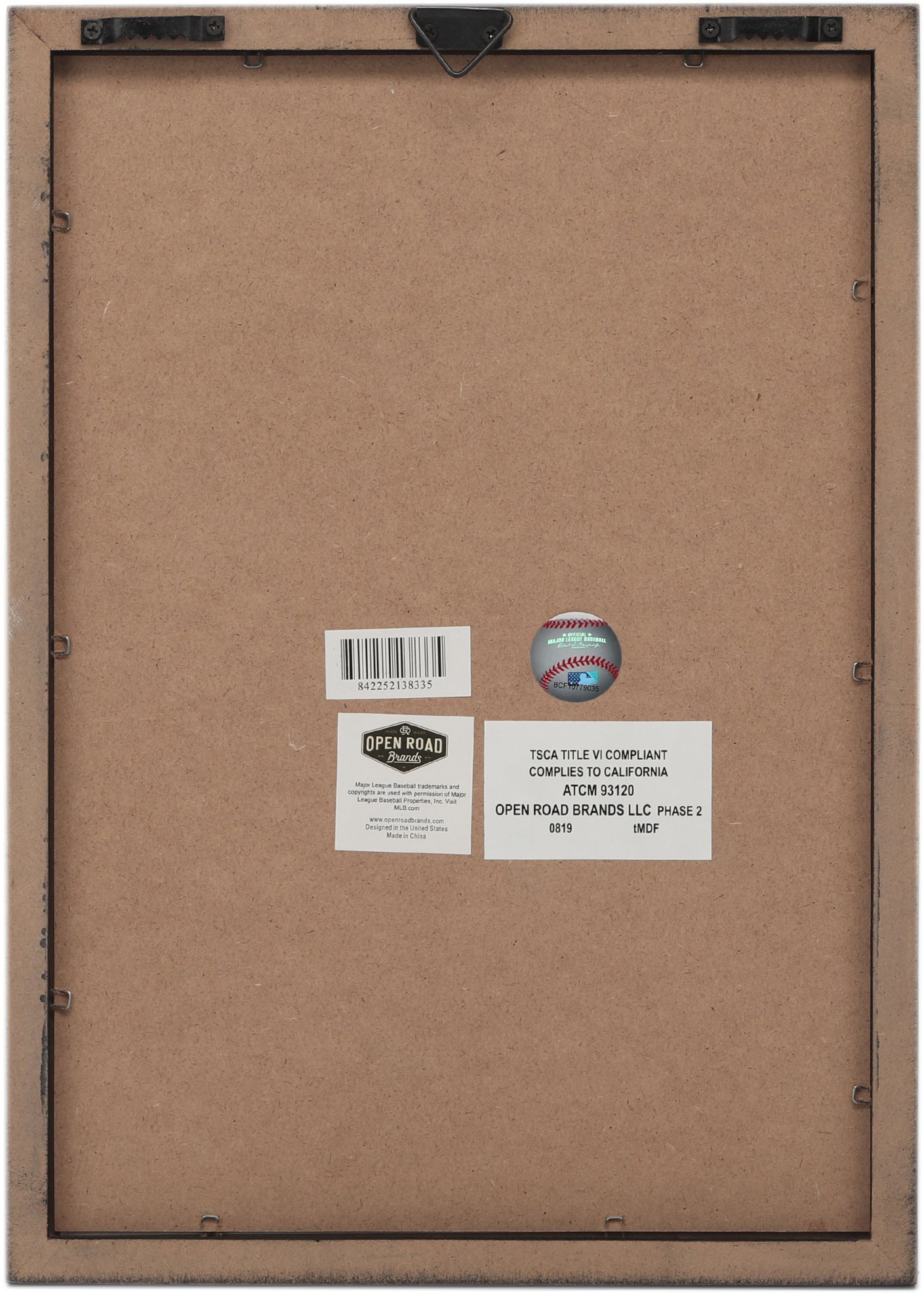 Open Road Detroit Tigers Framed Wood Sign product image