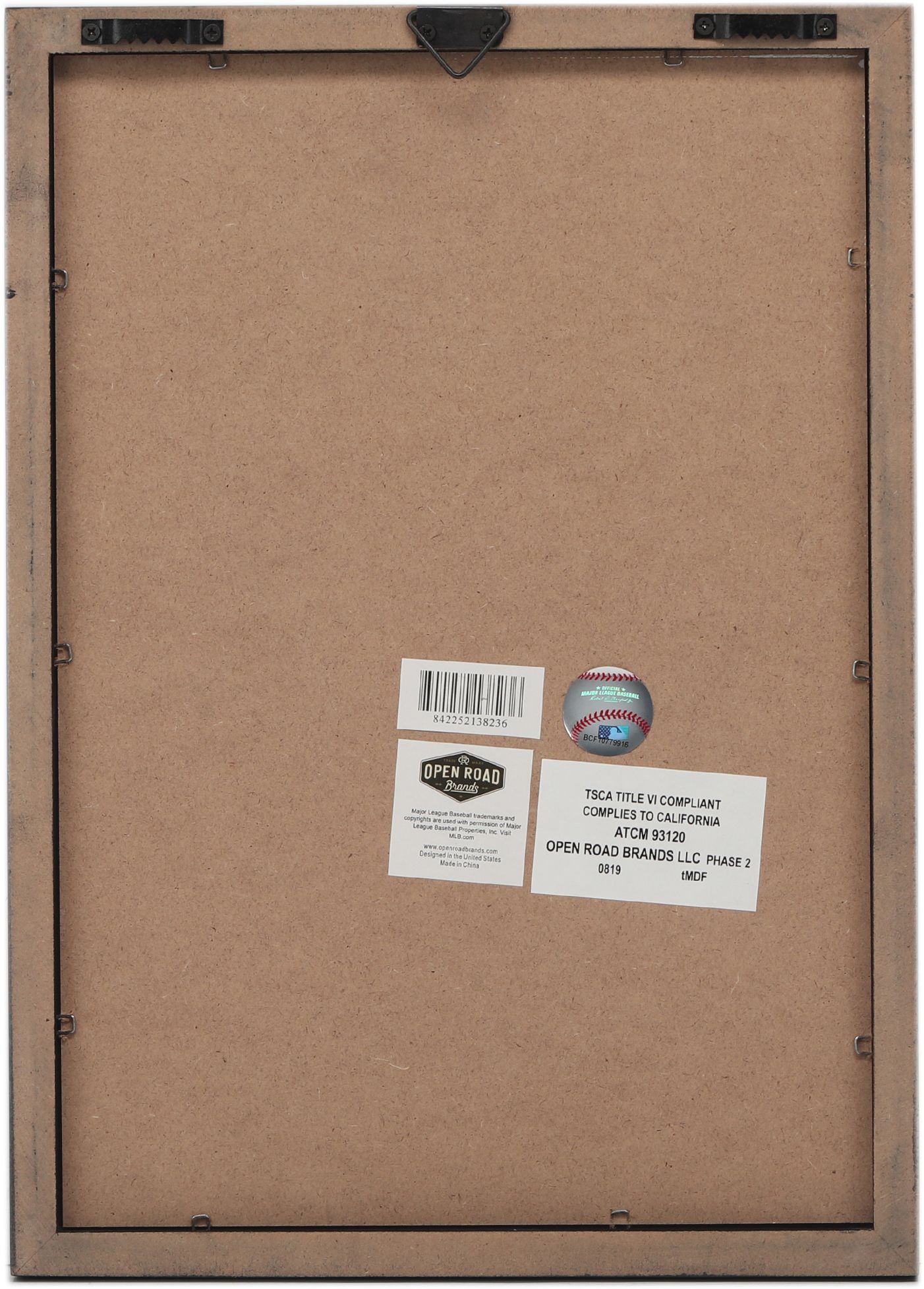 Open Road Atlanta Braves Framed Wood Sign product image