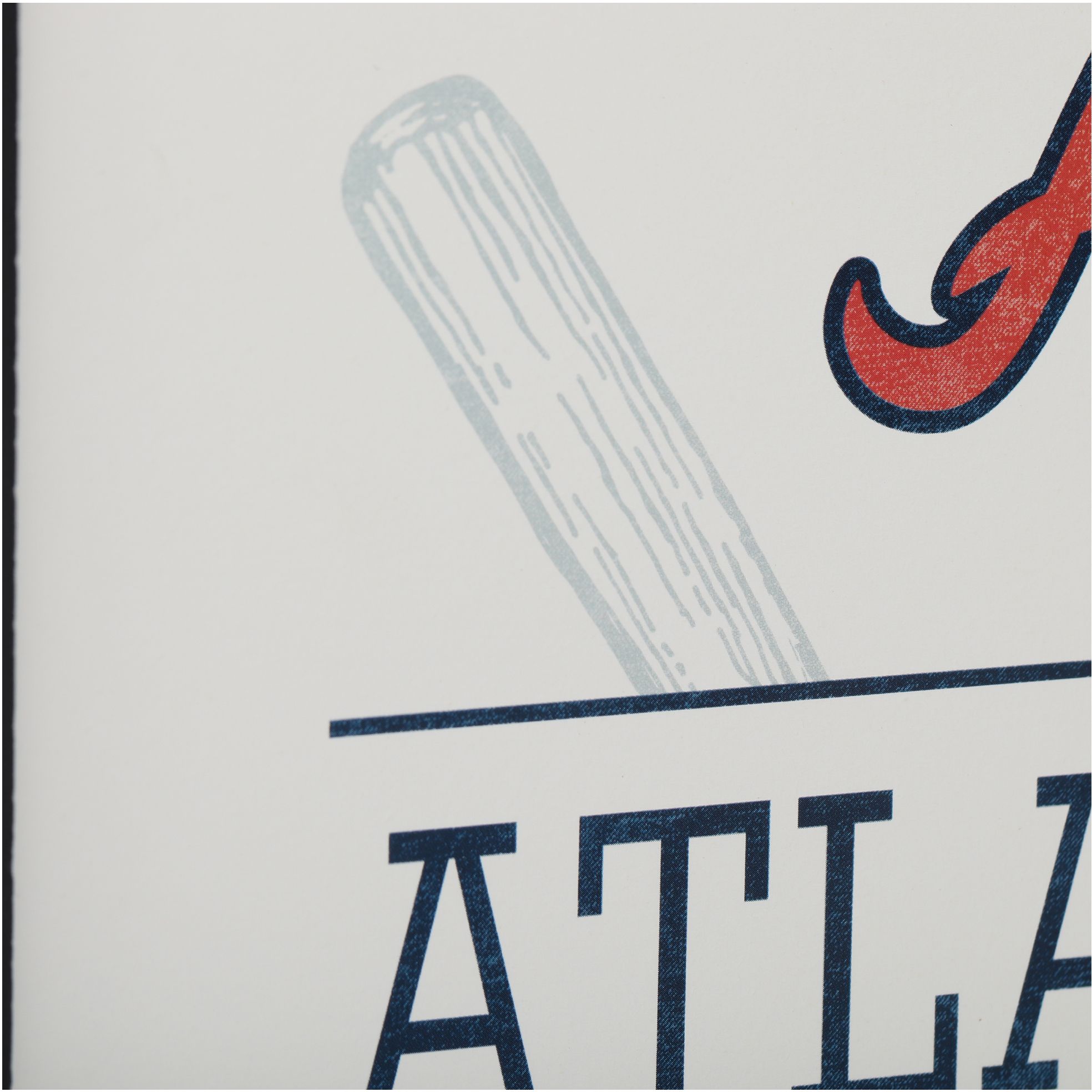 Open Road Atlanta Braves Framed Wood Sign