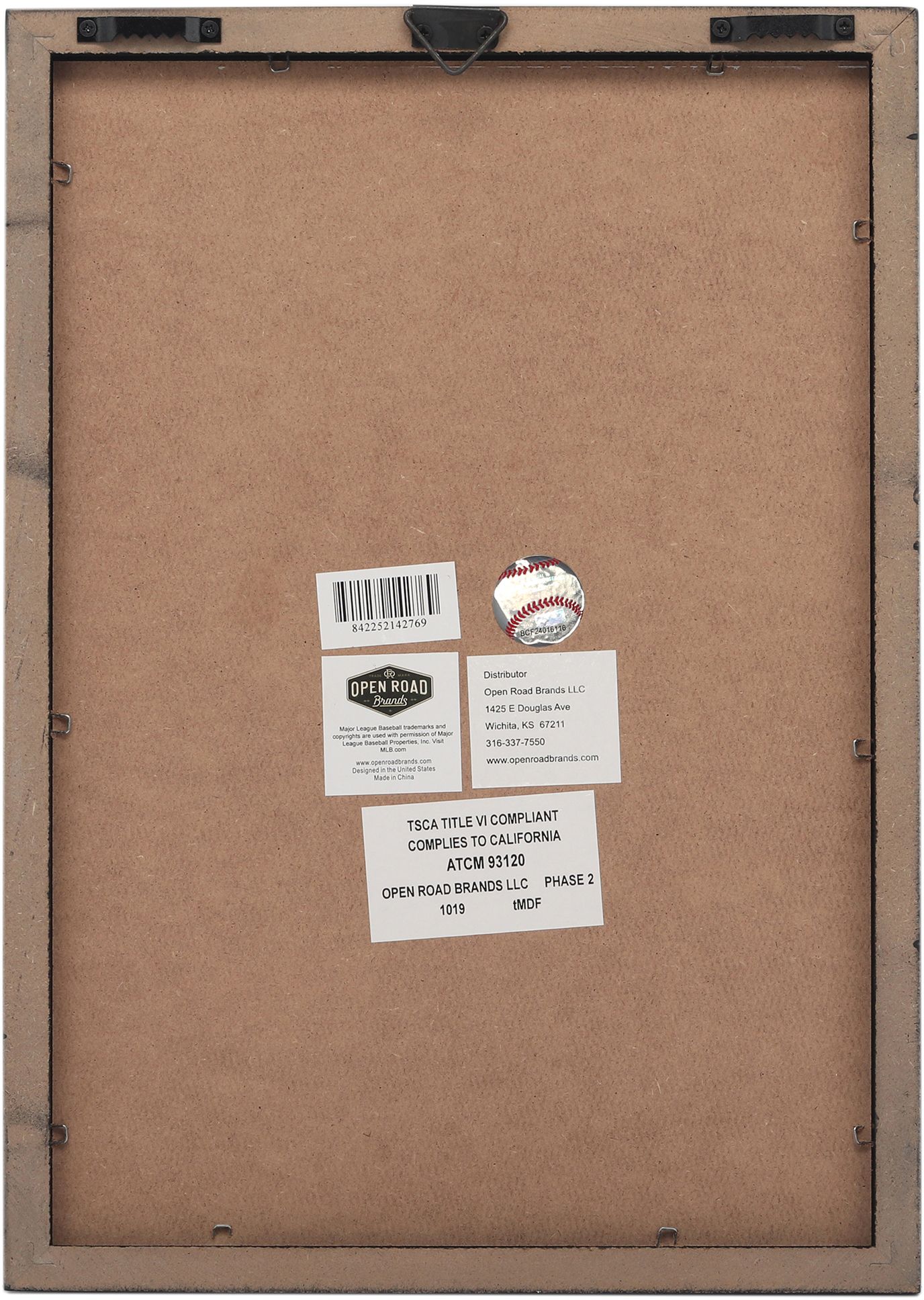 Open Road Seattle Mariners Framed Wood Sign product image