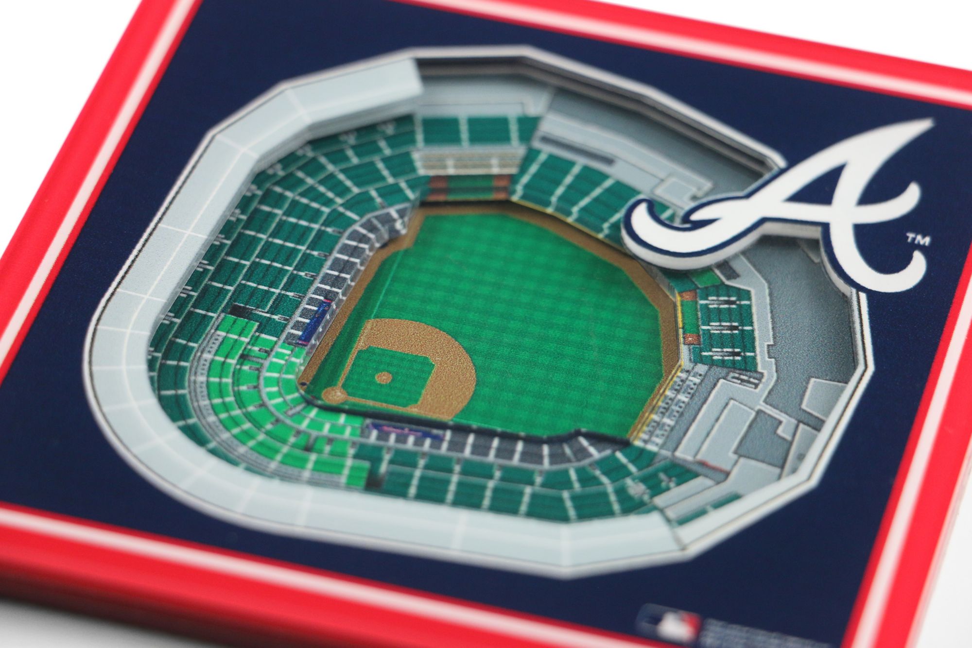 YouTheFan Atlanta Braves Stadium View Coaster Set product image
