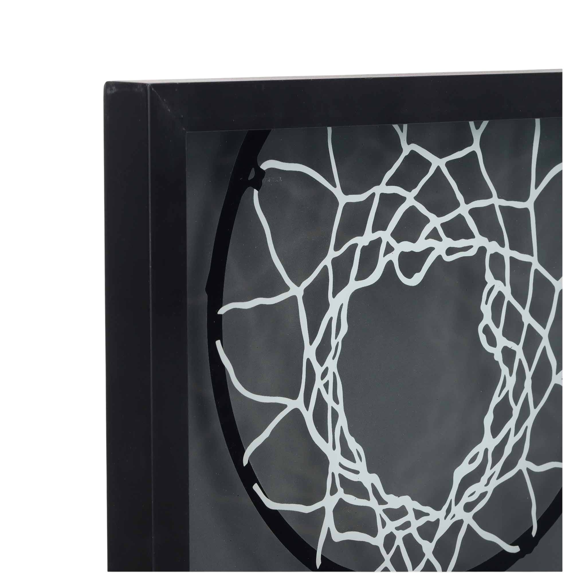 Open Road Brooklyn Nets Basketball Hoop Block Printed Glass Wall Decor product image