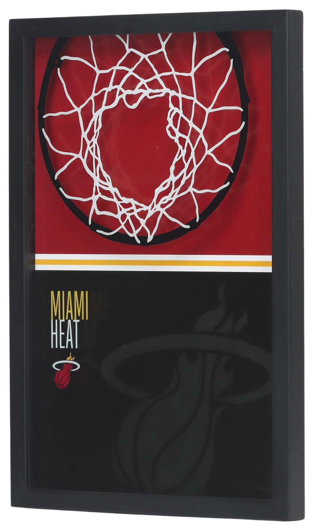 Open Road Miami Heat Basketball Hoop Block Printed Glass Wall Decor product image