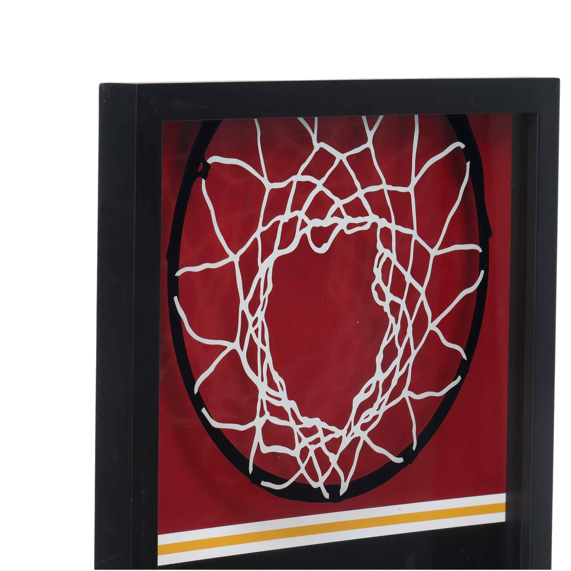 Open Road Miami Heat Basketball Hoop Block Printed Glass Wall Decor product image