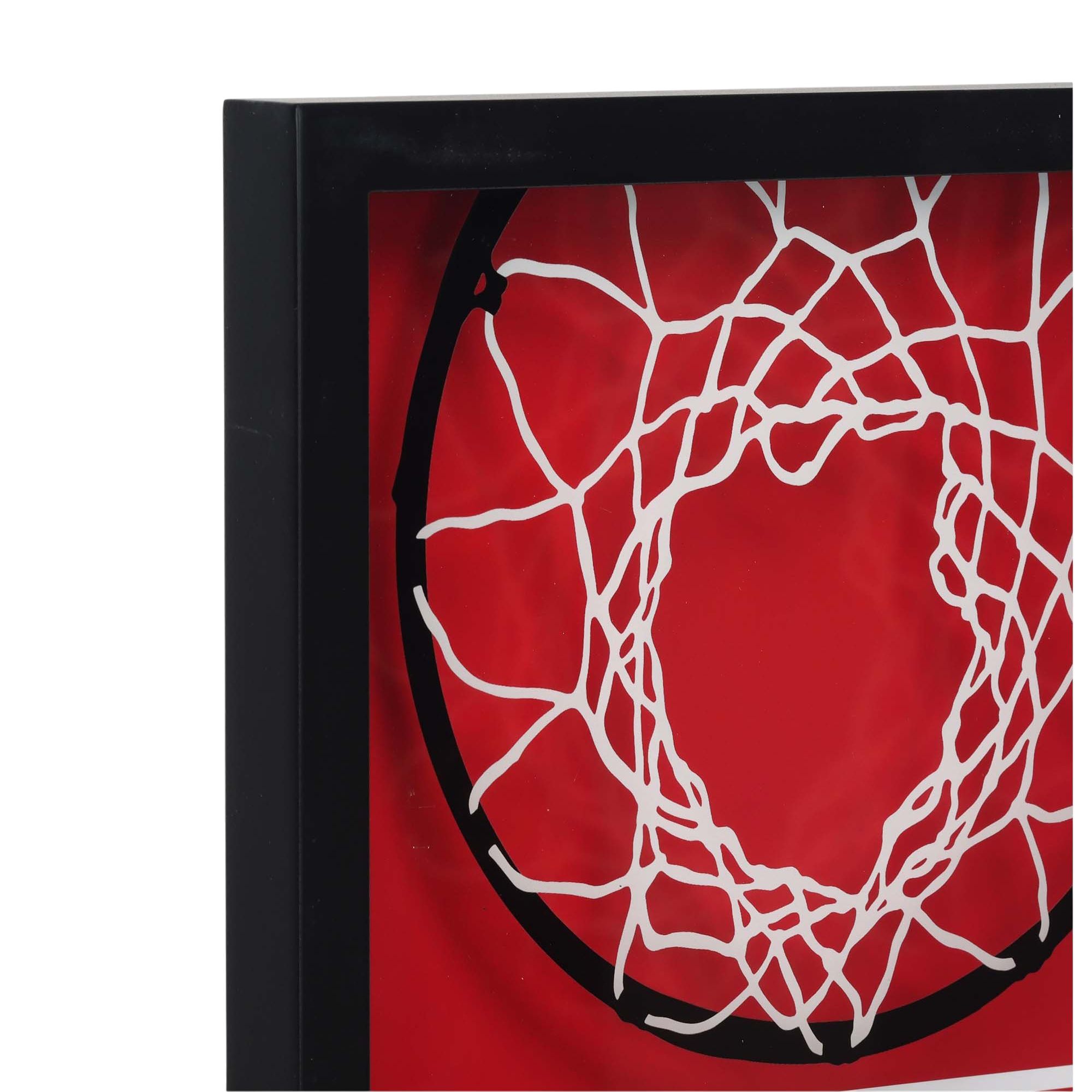 Open Road Chicago Bulls Basketball Hoop Block Printed Glass Wall Decor product image