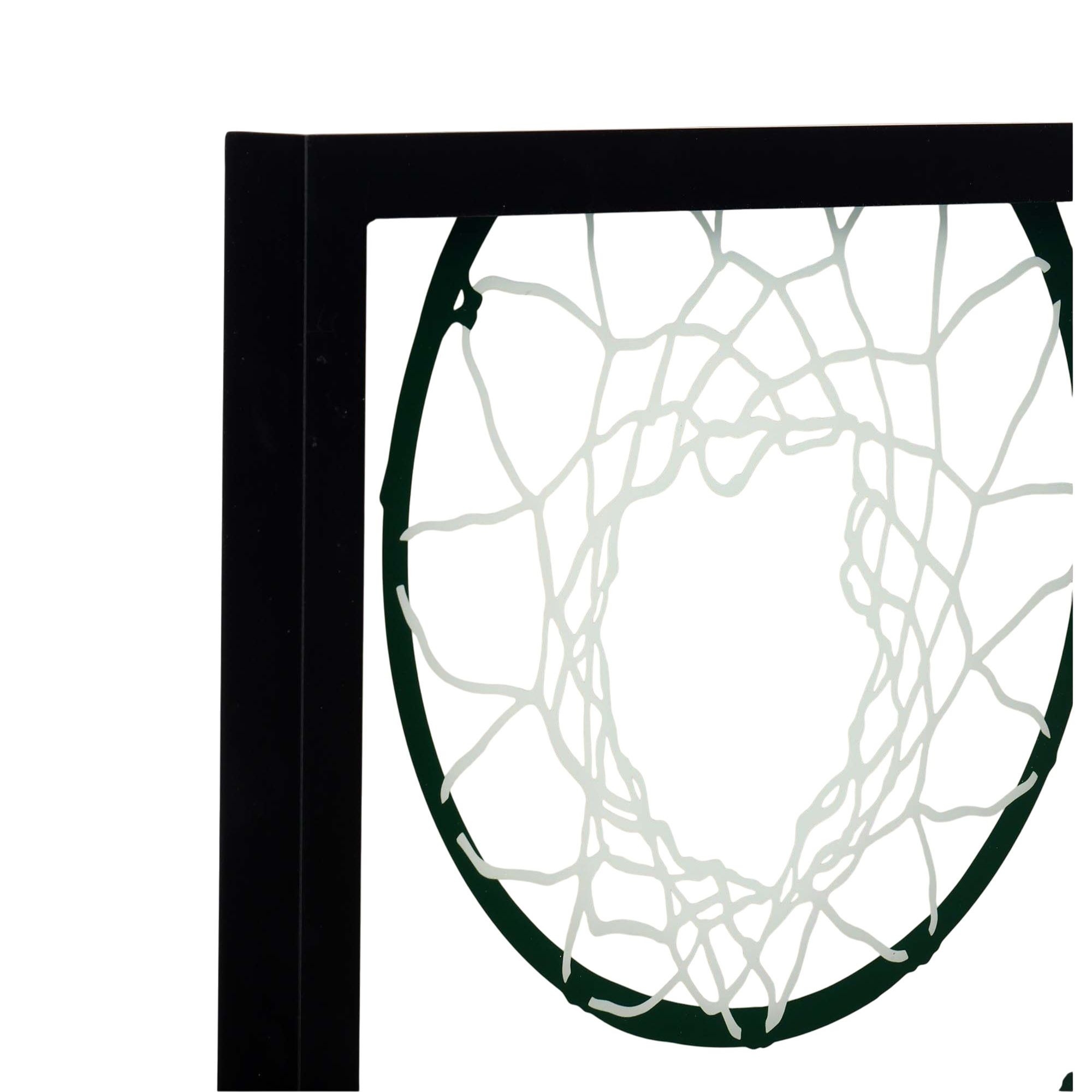 Open Road Milwaukee Bucks Basketball Hoop Block Printed Glass Wall Decor product image