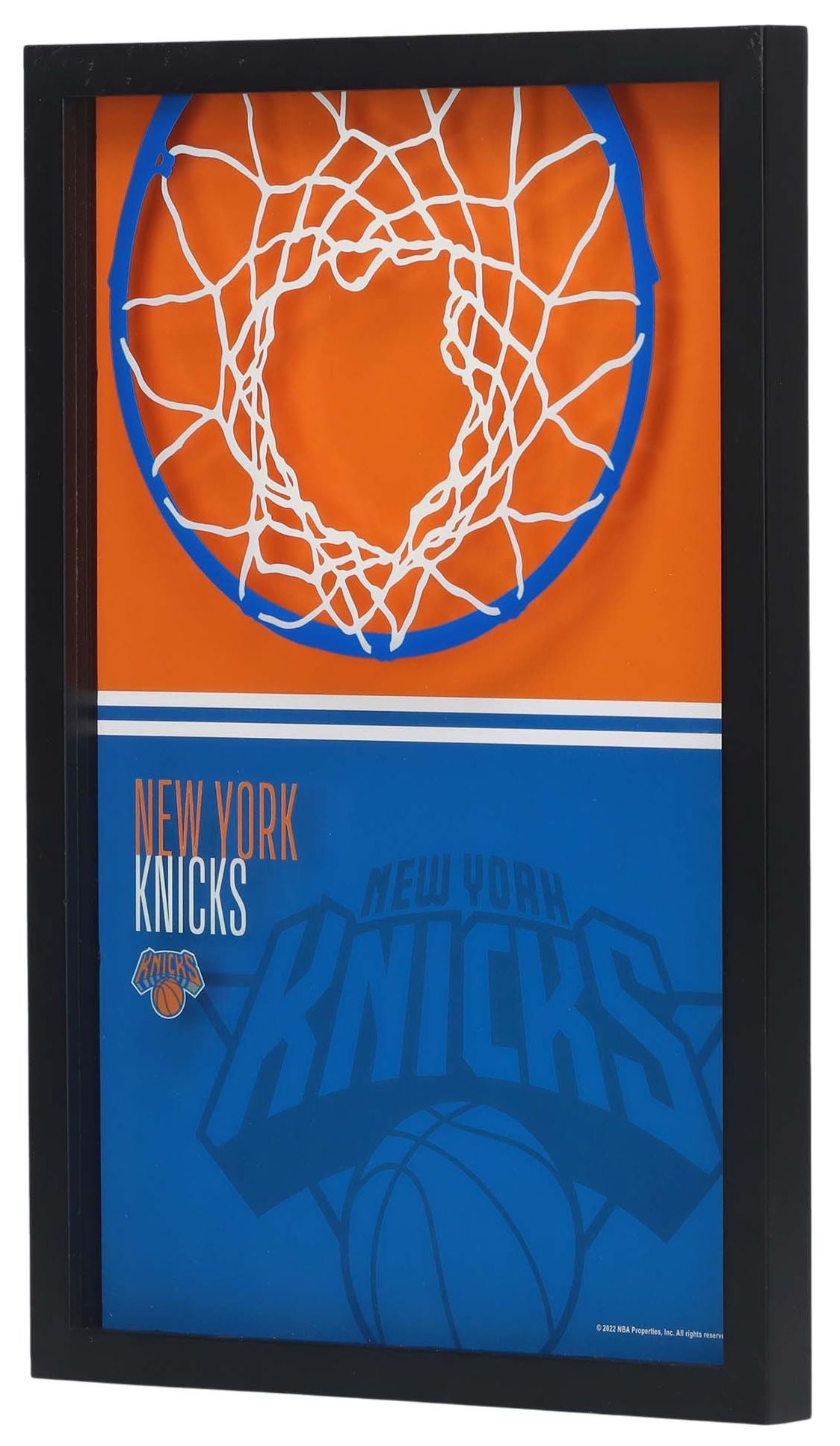 Open Road New York Knicks Basketball Hoop Block Printed Glass Wall Decor product image