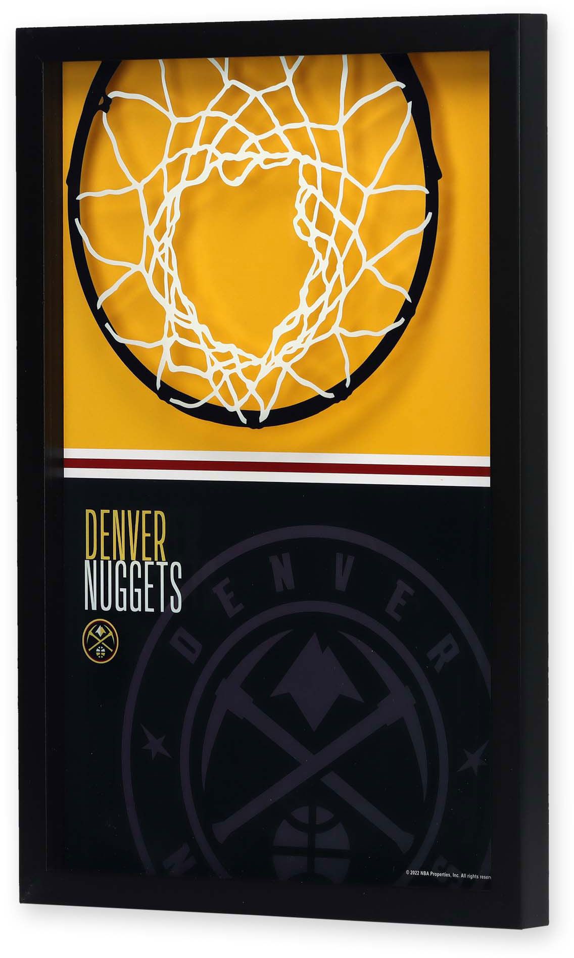 Open Road Denver Nuggets Printed Glass Sign