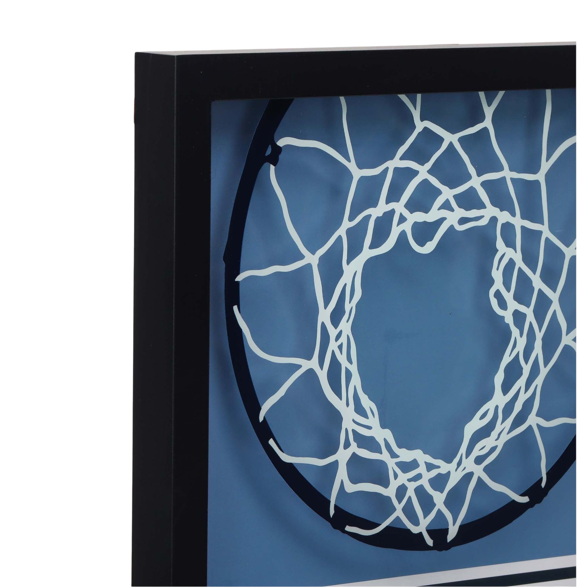 Open Road Memphis Grizzlies Basketball Hoop Block Printed Glass Wall Decor product image