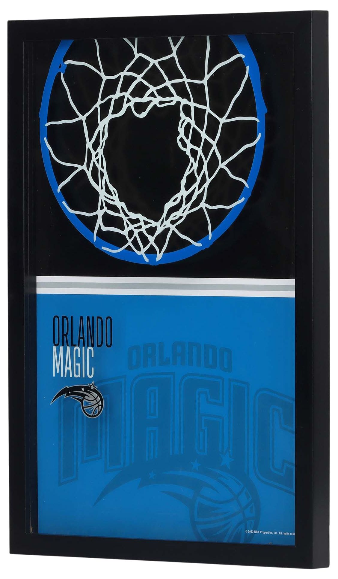 Open Road Orlando Magic Basketball Hoop Block Printed Glass Wall Decor product image