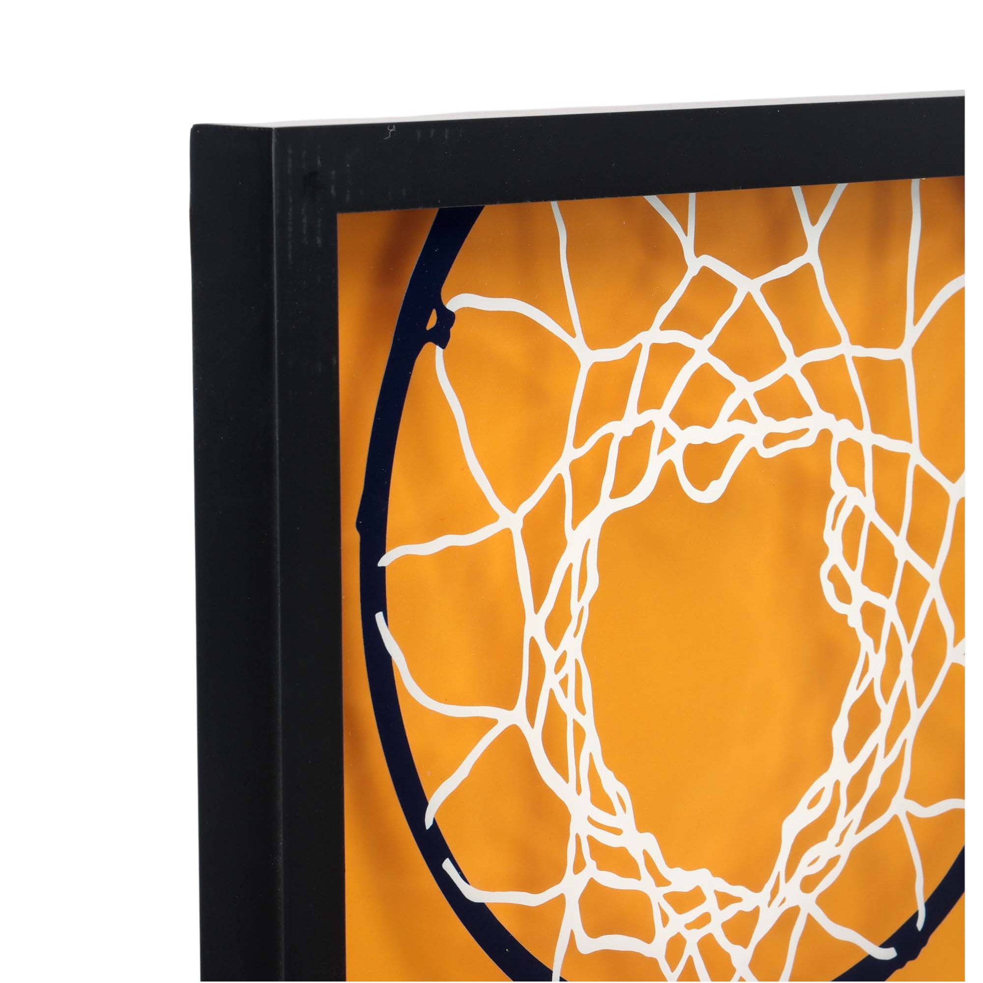 Open Road Utah Jazz Basketball Hoop Block Printed Glass Wall Decor product image