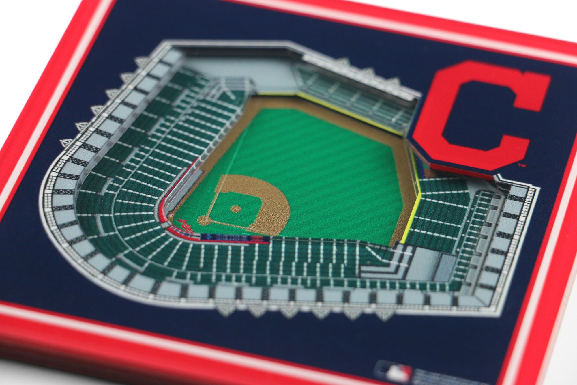 YouTheFan Cleveland Guardians Stadium View 3D Coaster Set product image