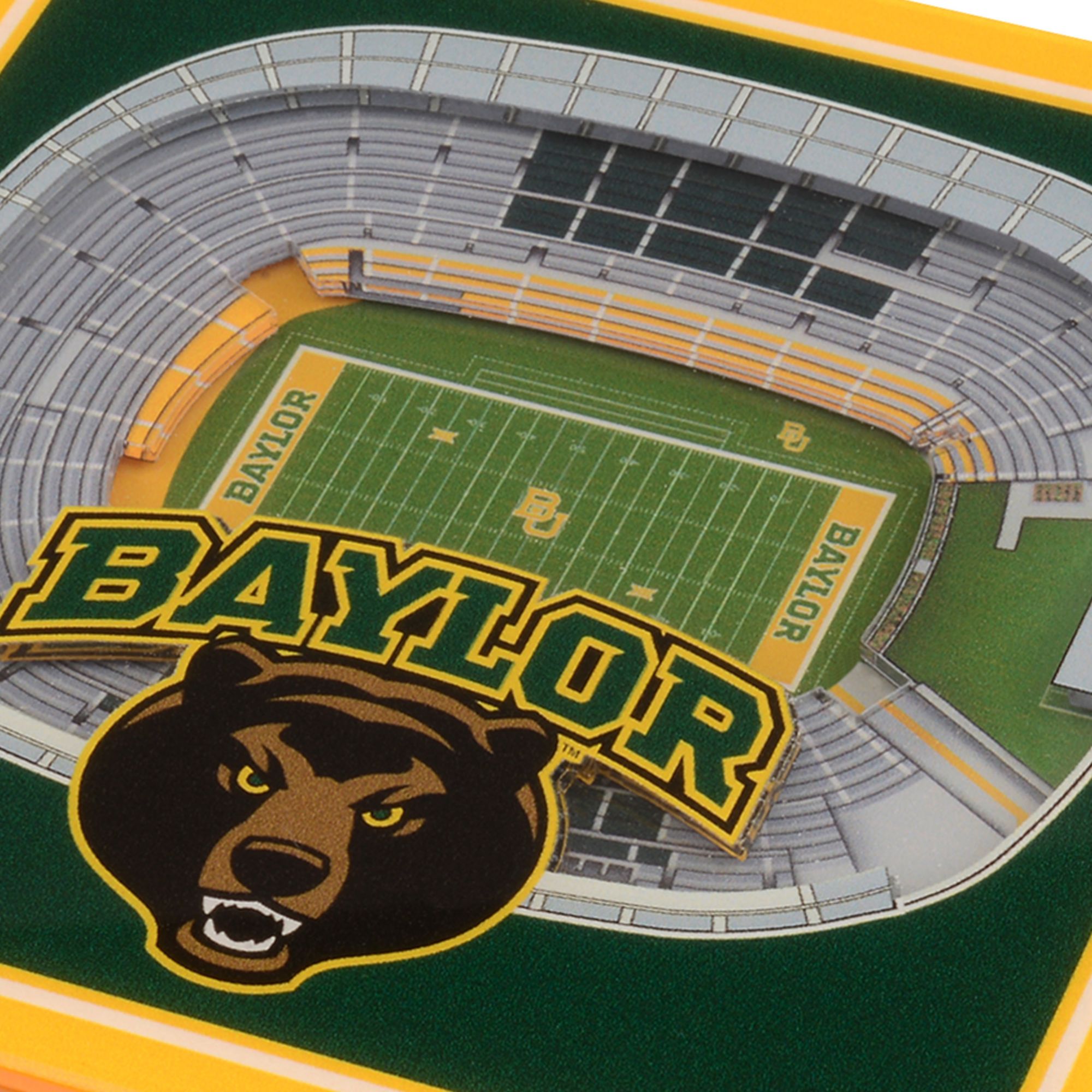 YouTheFan Baylor Bears Stadium View Coaster Set product image