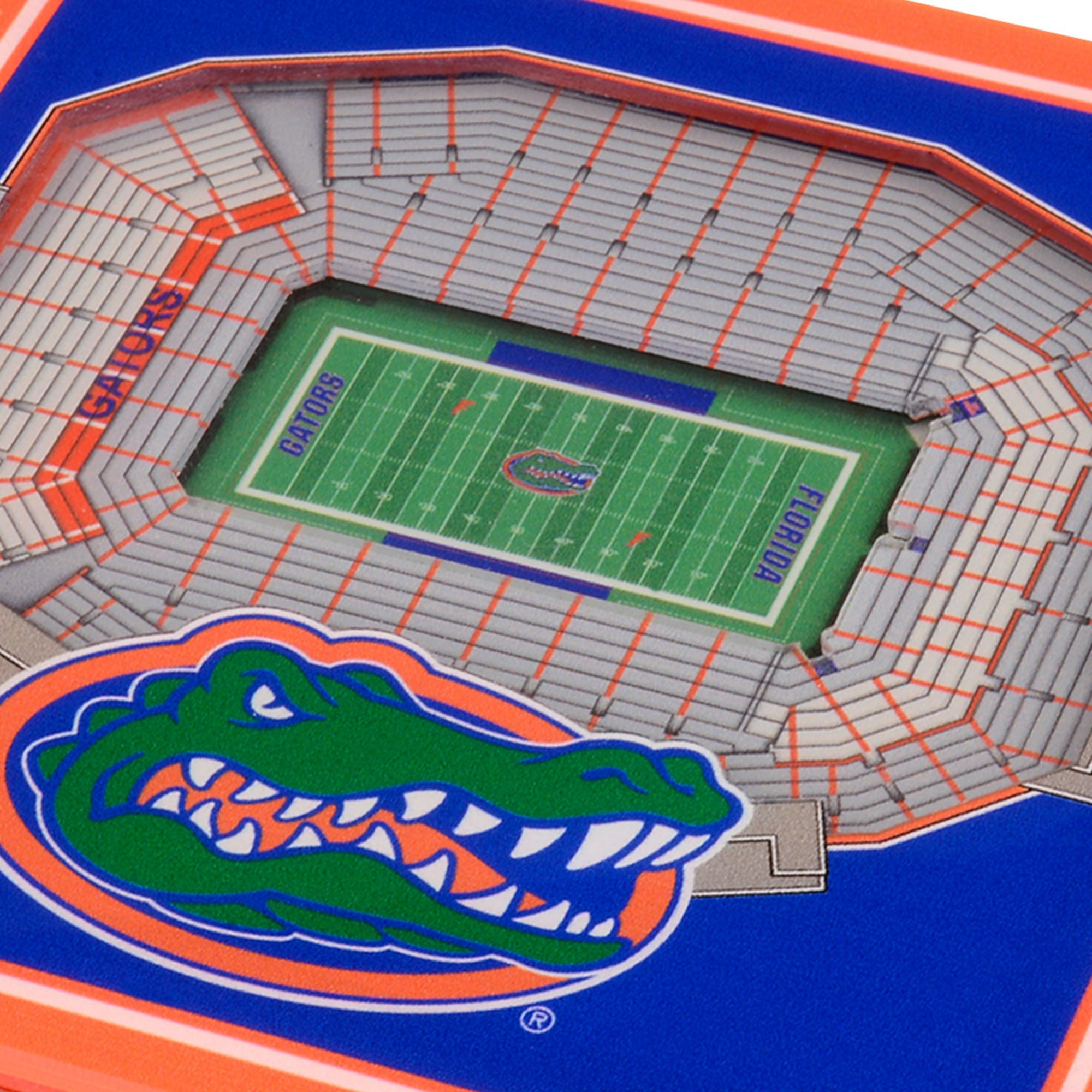 YouTheFan Florida Gators 3D Stadium Views Coaster Set product image
