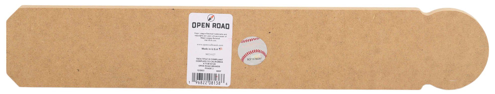 Open Road Atlanta Braves Wood Block Sign product image
